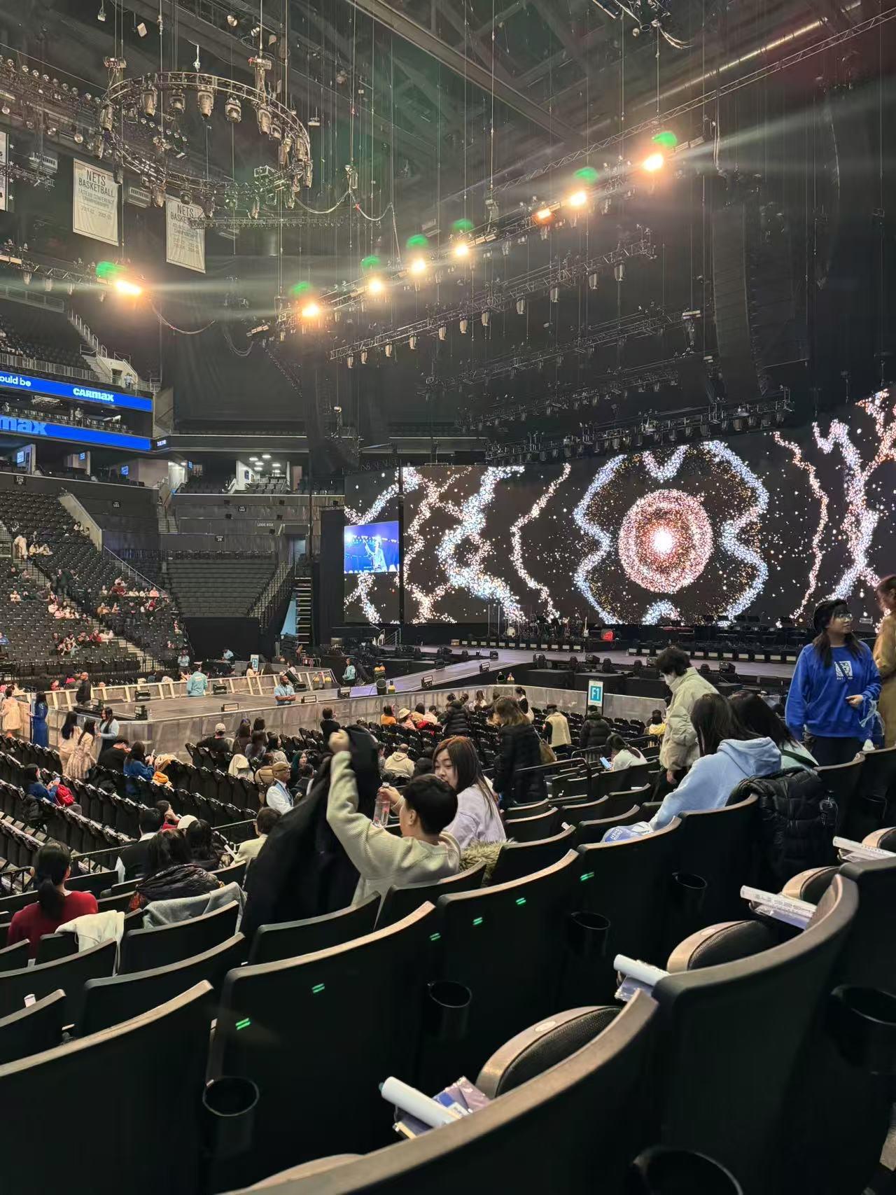 Real Fan View taken from Section 8 at Barclays Center by Khloe G