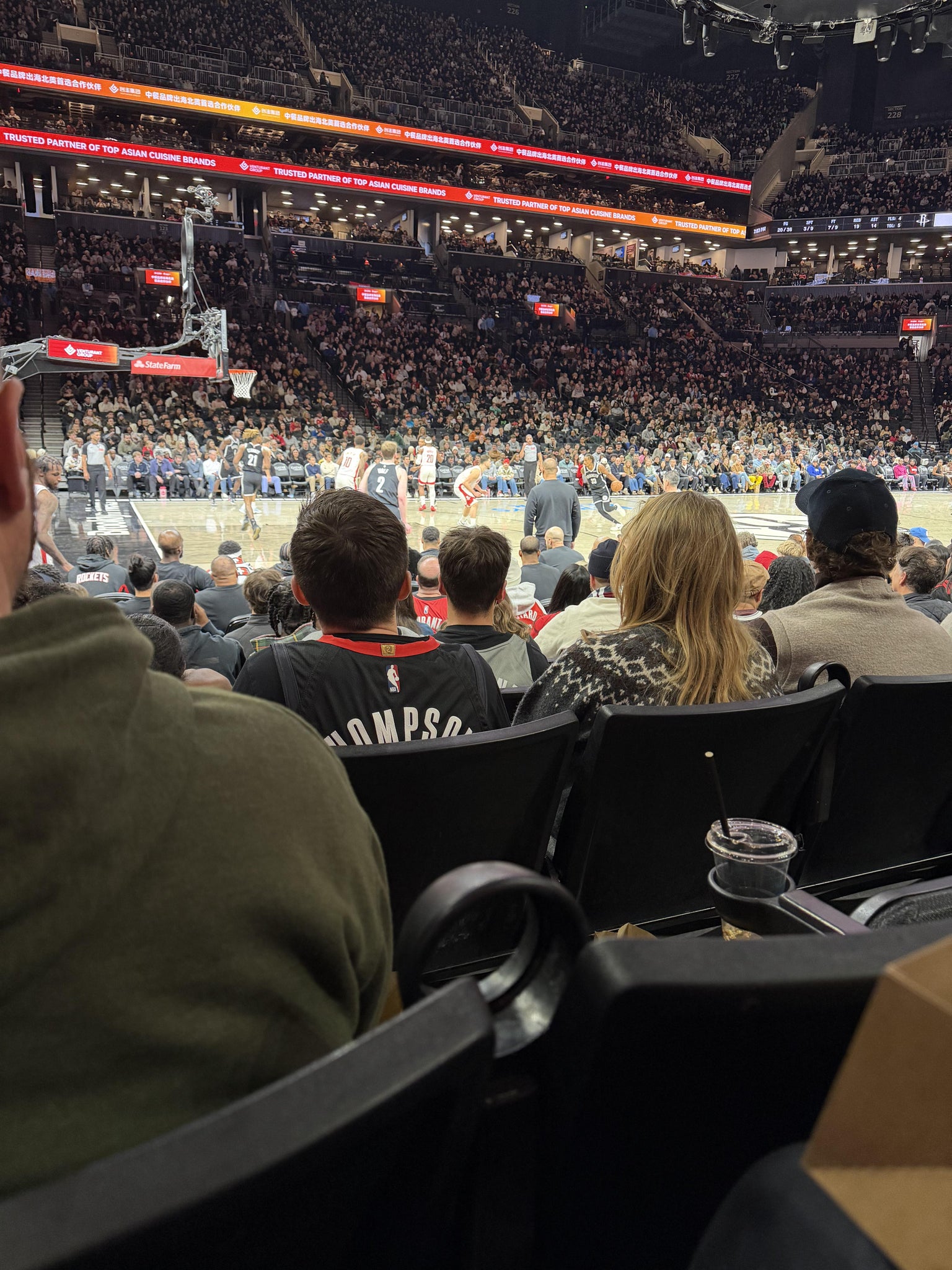 Real Fan View taken from Section 9 at Barclays Center by Amarvone J