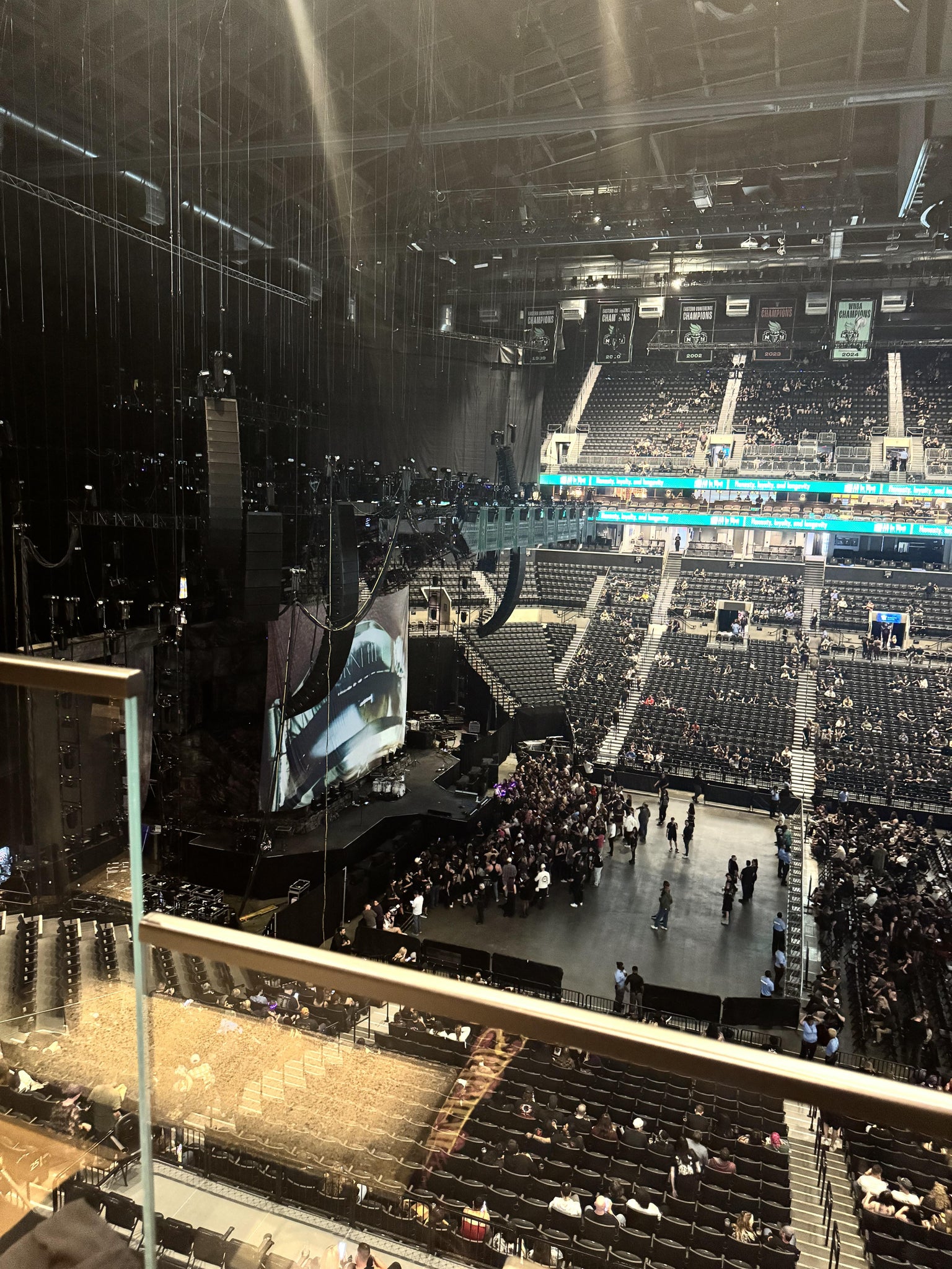 Real Fan View taken from The KEY 7 at Barclays Center by Mary P