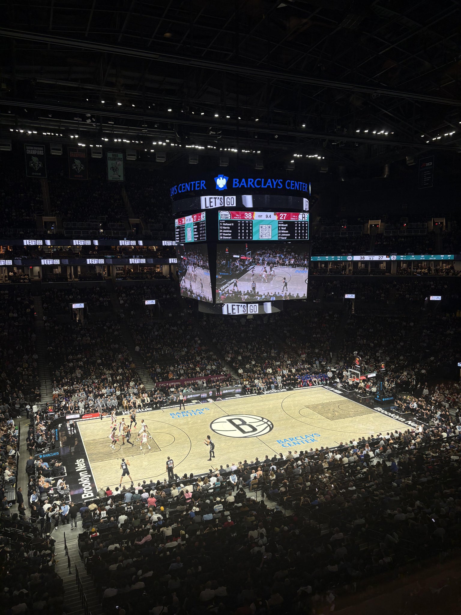 Real Fan View taken from The KEY 9 at Barclays Center by Vedant P