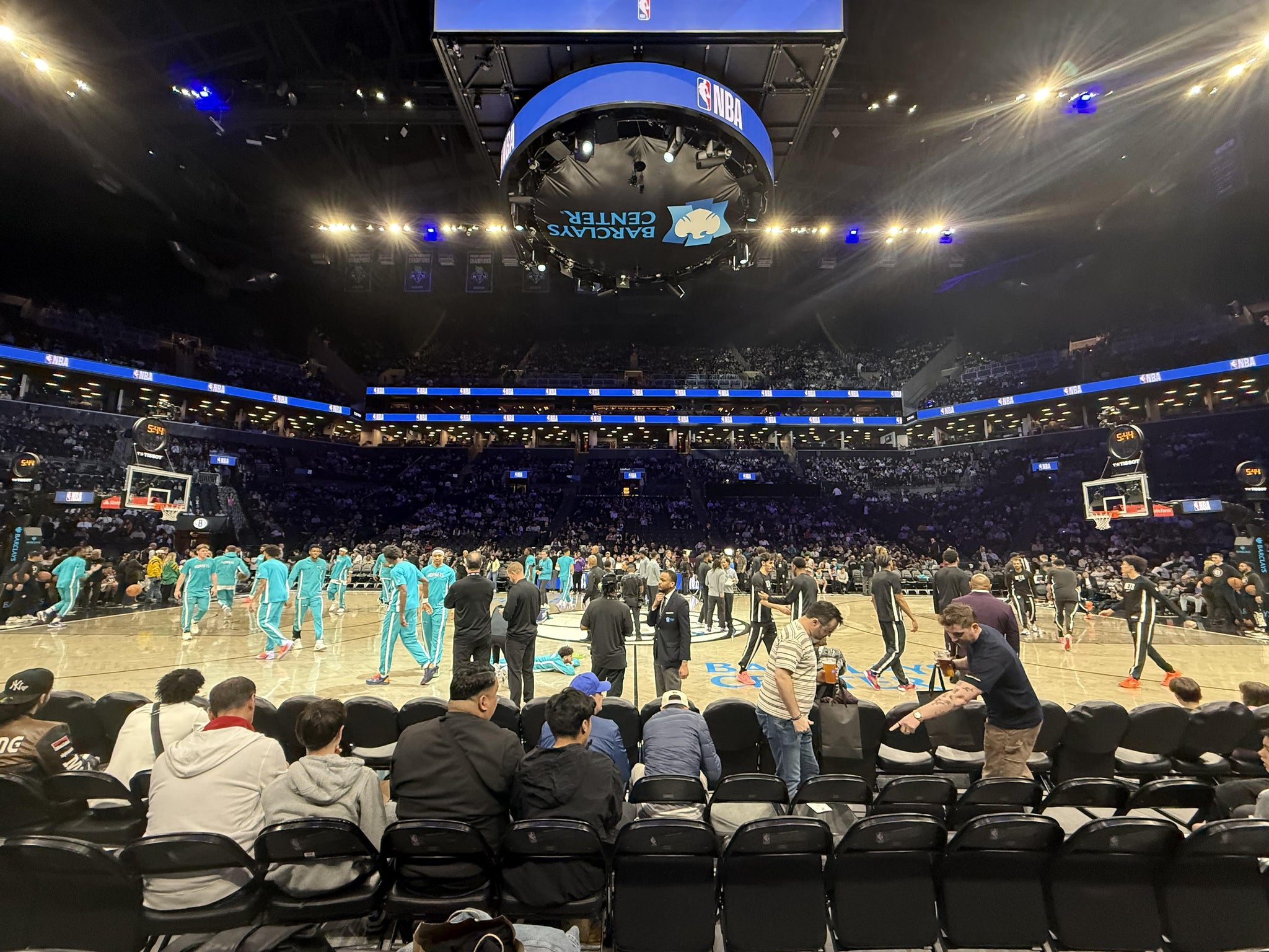 Real Fan View taken from Section VIP 24 at Barclays Center by Christian G