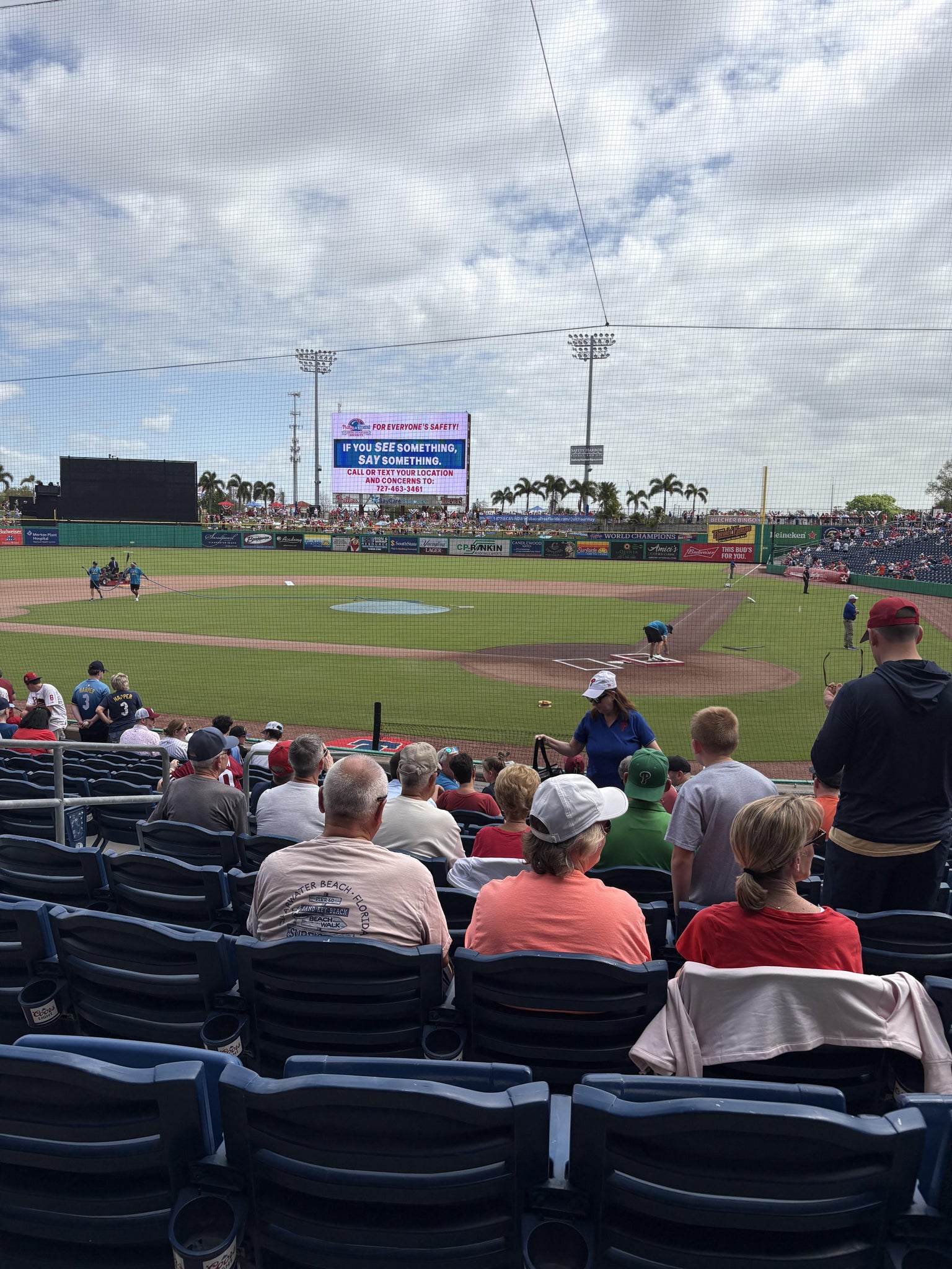 Vue réelle des fans prise de la Section 111 au site BayCare Ballpark par Janet H