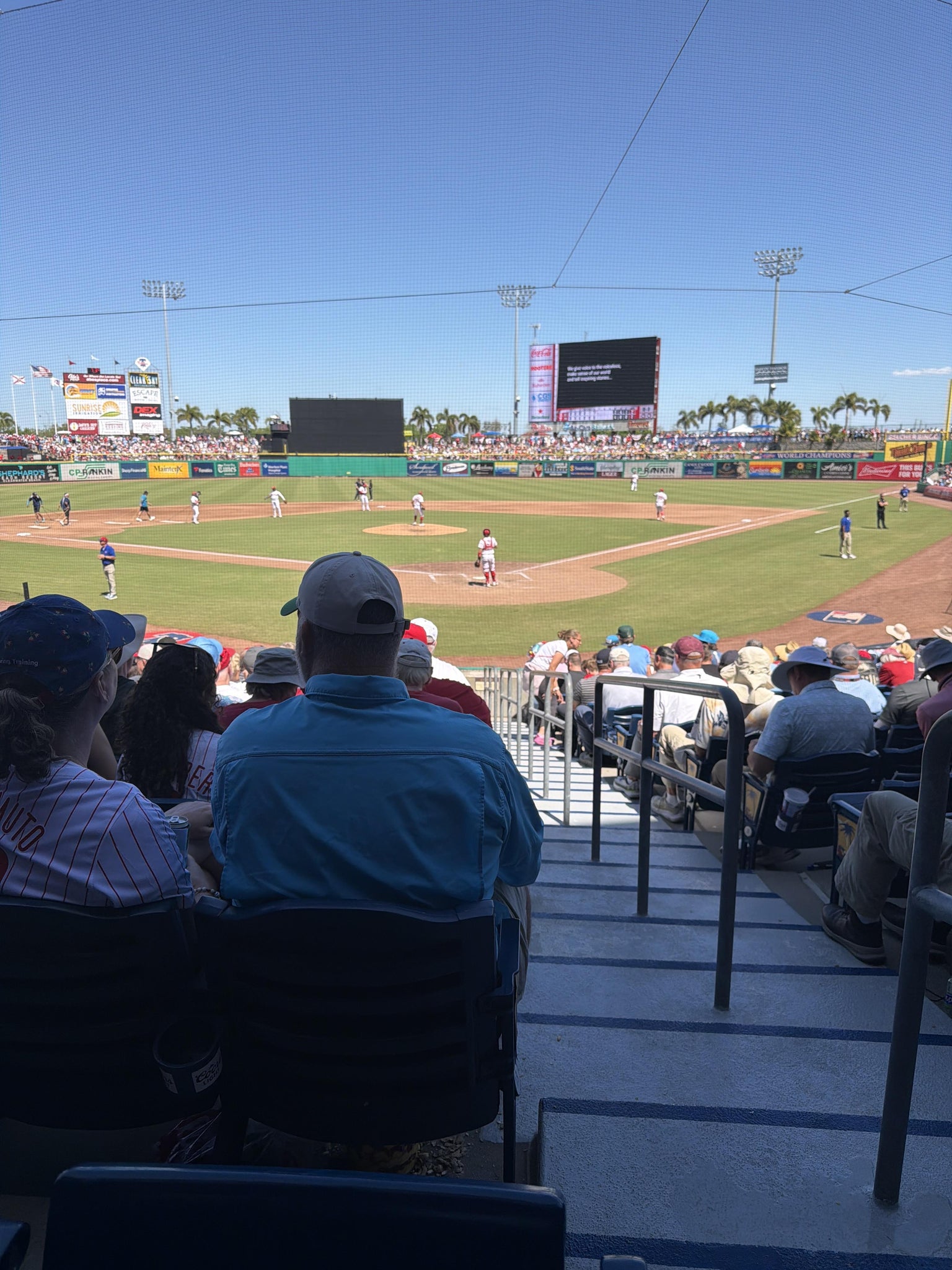 Vue réelle des fans prise de la Section 112 au site BayCare Ballpark par Dominic P