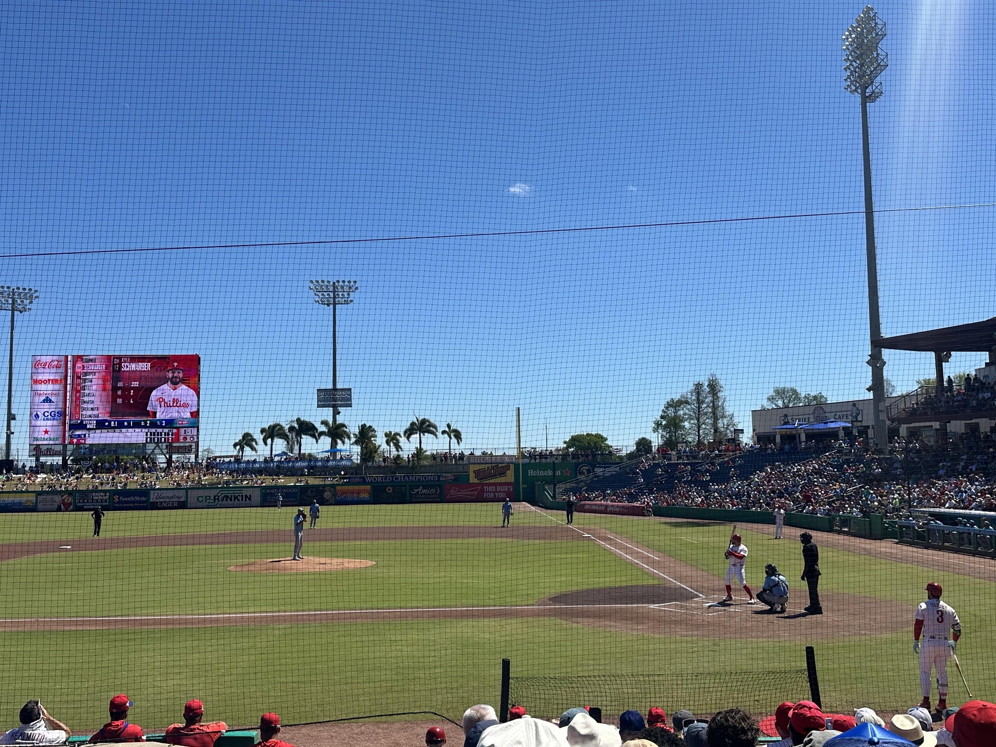 Vue réelle des fans prise de la Section 114 au site BayCare Ballpark par Alyson A