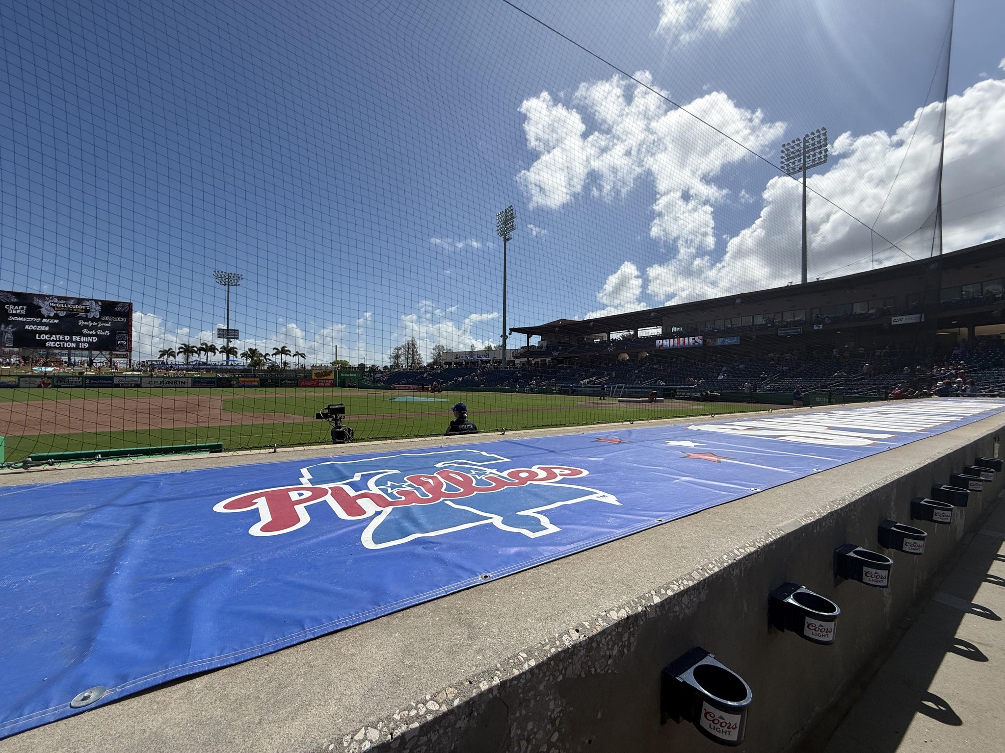Vue réelle des fans prise de la Section 116 au site BayCare Ballpark par Zack C