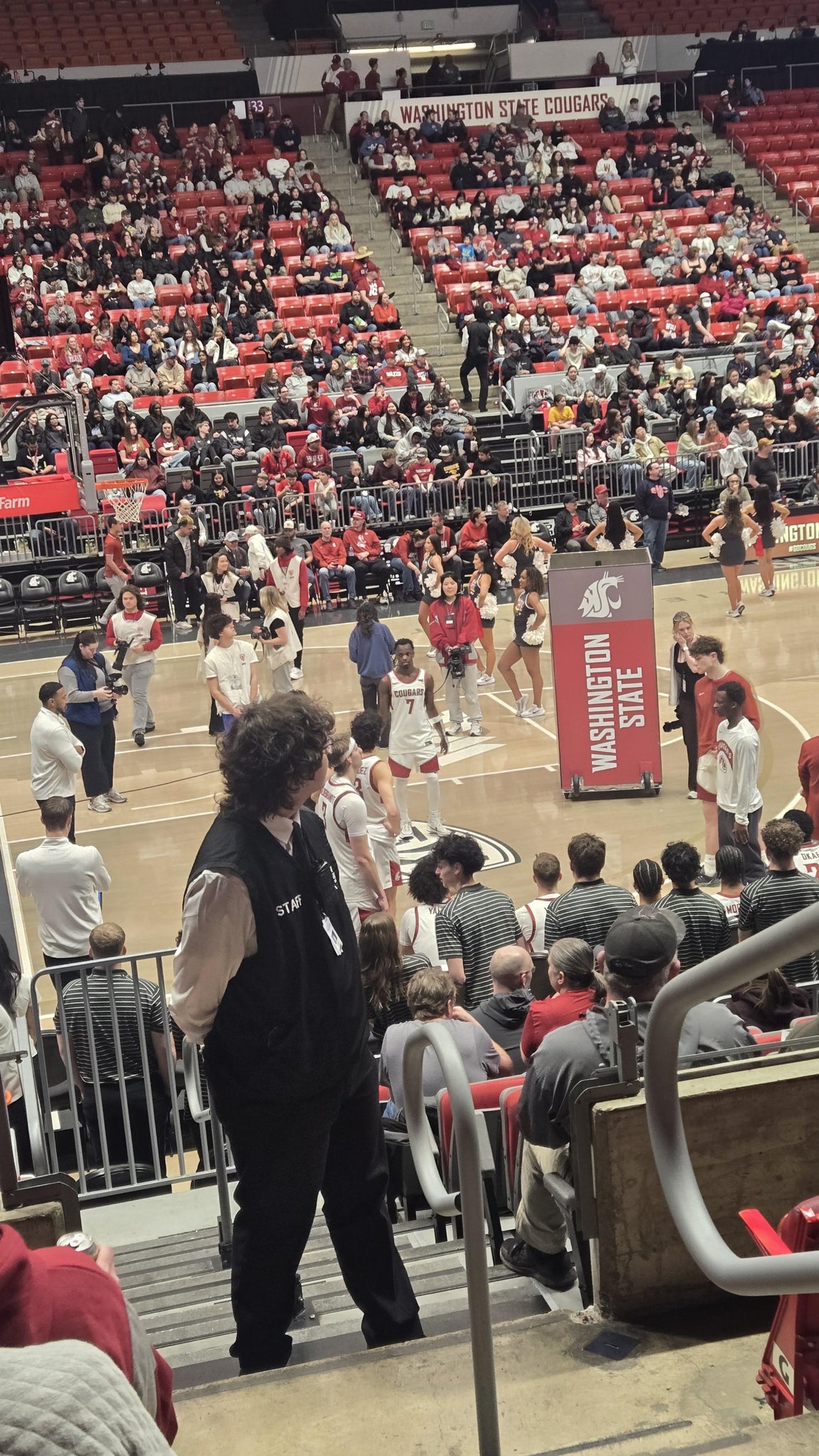 Real Fan View taken from Mezzanine 12 at Beasley Coliseum by Scott B