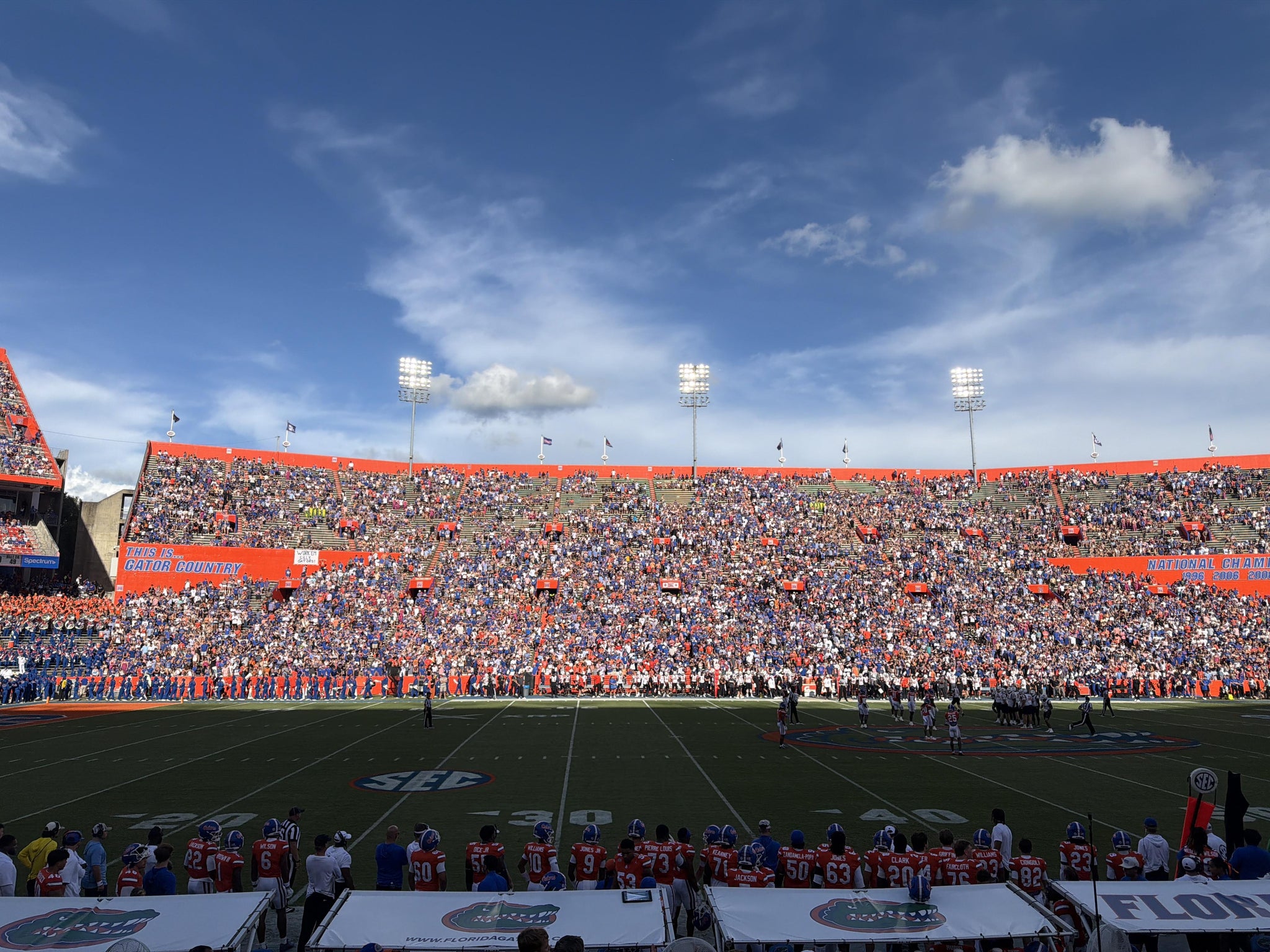Real Fan View taken from Section 12 at Ben Hill Griffin Stadium by Stacie F