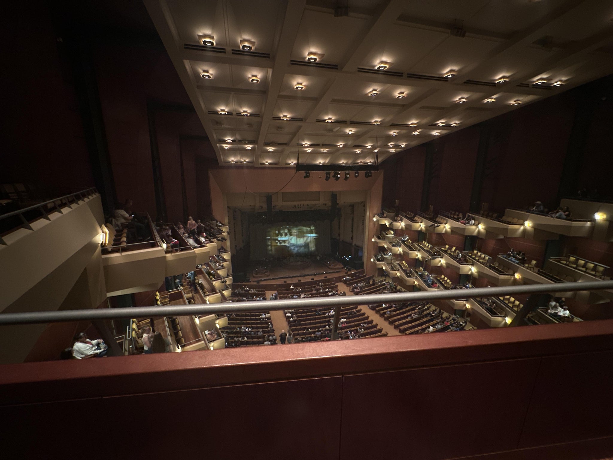 Real Fan View taken from Third Tier Center at Benaroya Hall by Sarah V