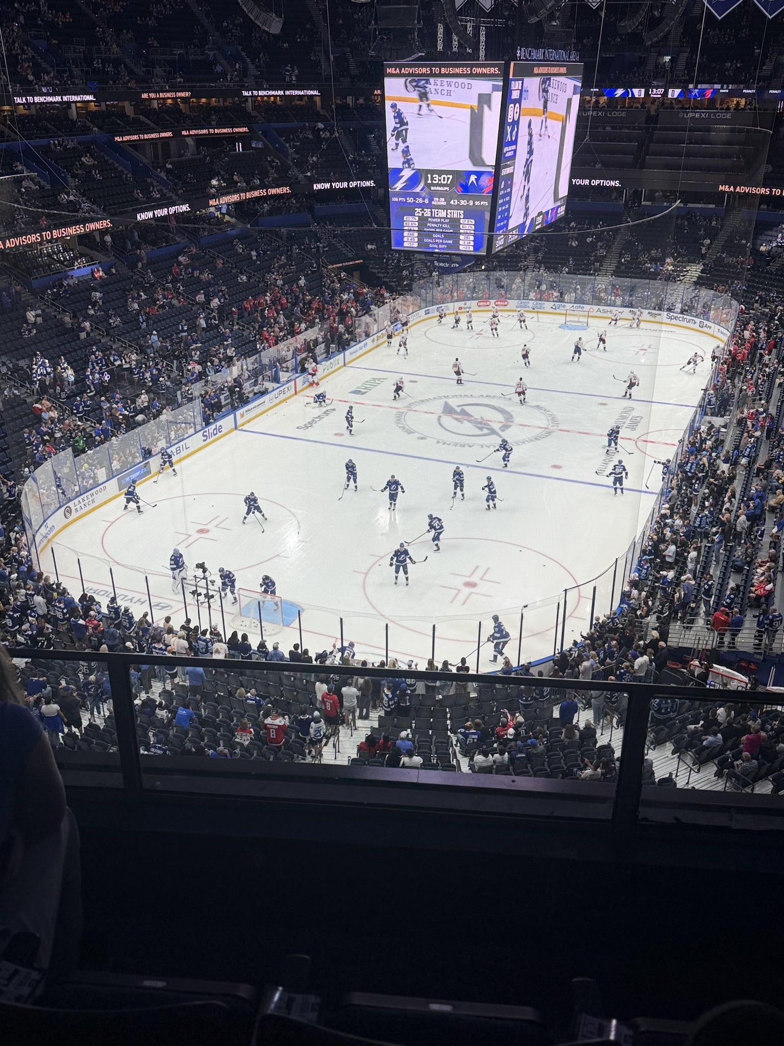 Real Fan View taken from Section 322 at Benchmark International Arena by Anonymous User