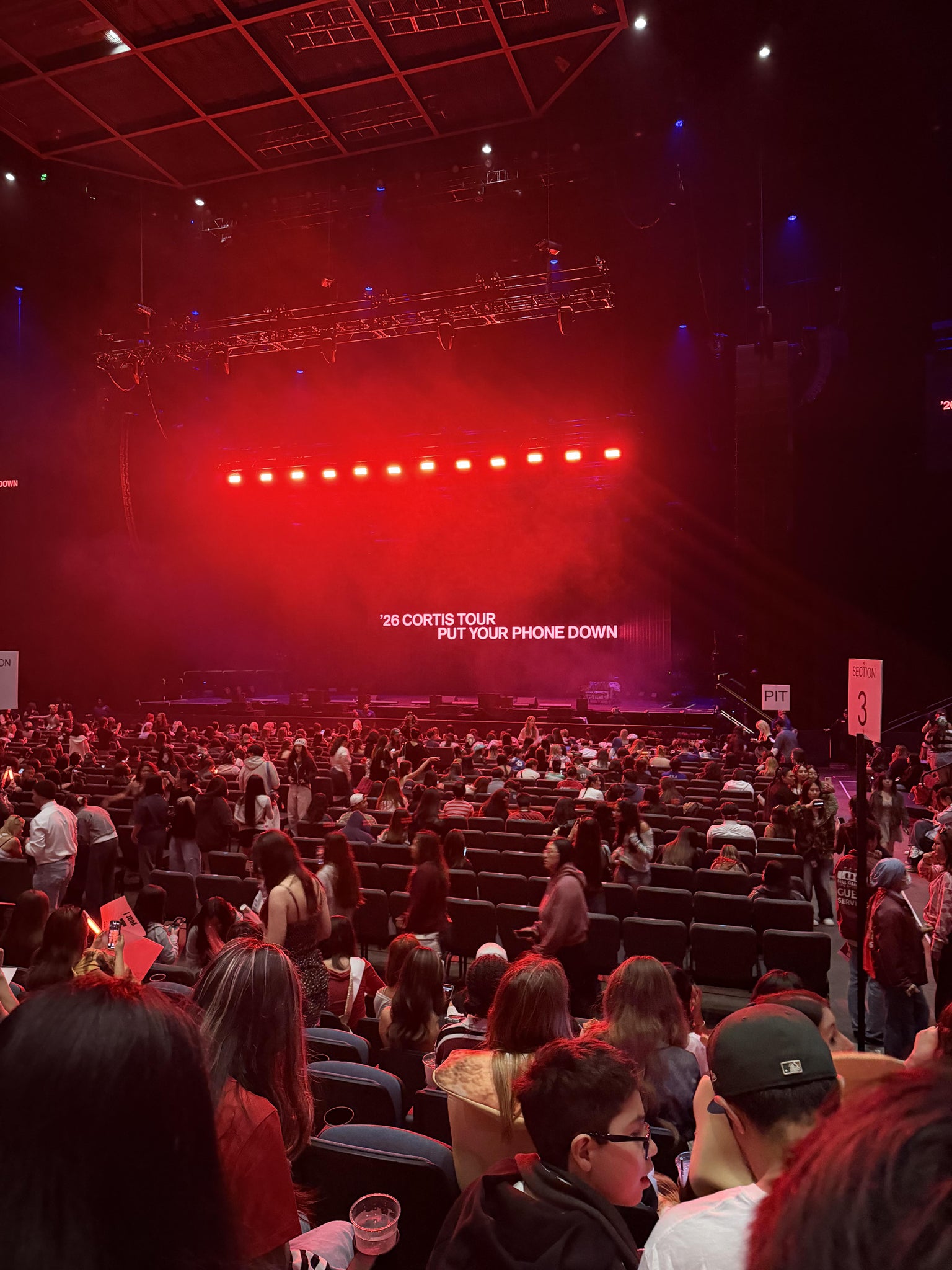 Real Fan View taken from Floor 7 at Bill Graham Civic Auditorium by Brianna M