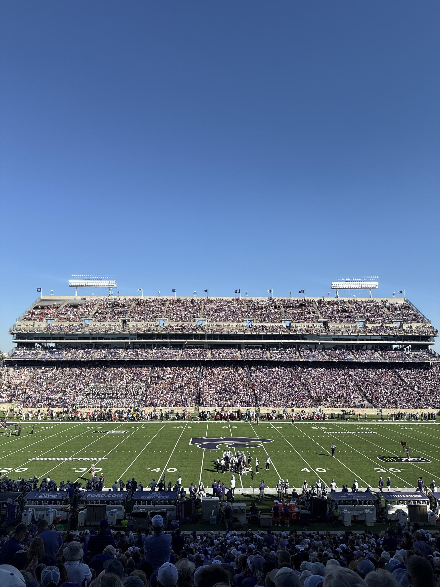 Real Fan View taken from Section 5 at Bill Snyder Family Stadium by Dvisha P