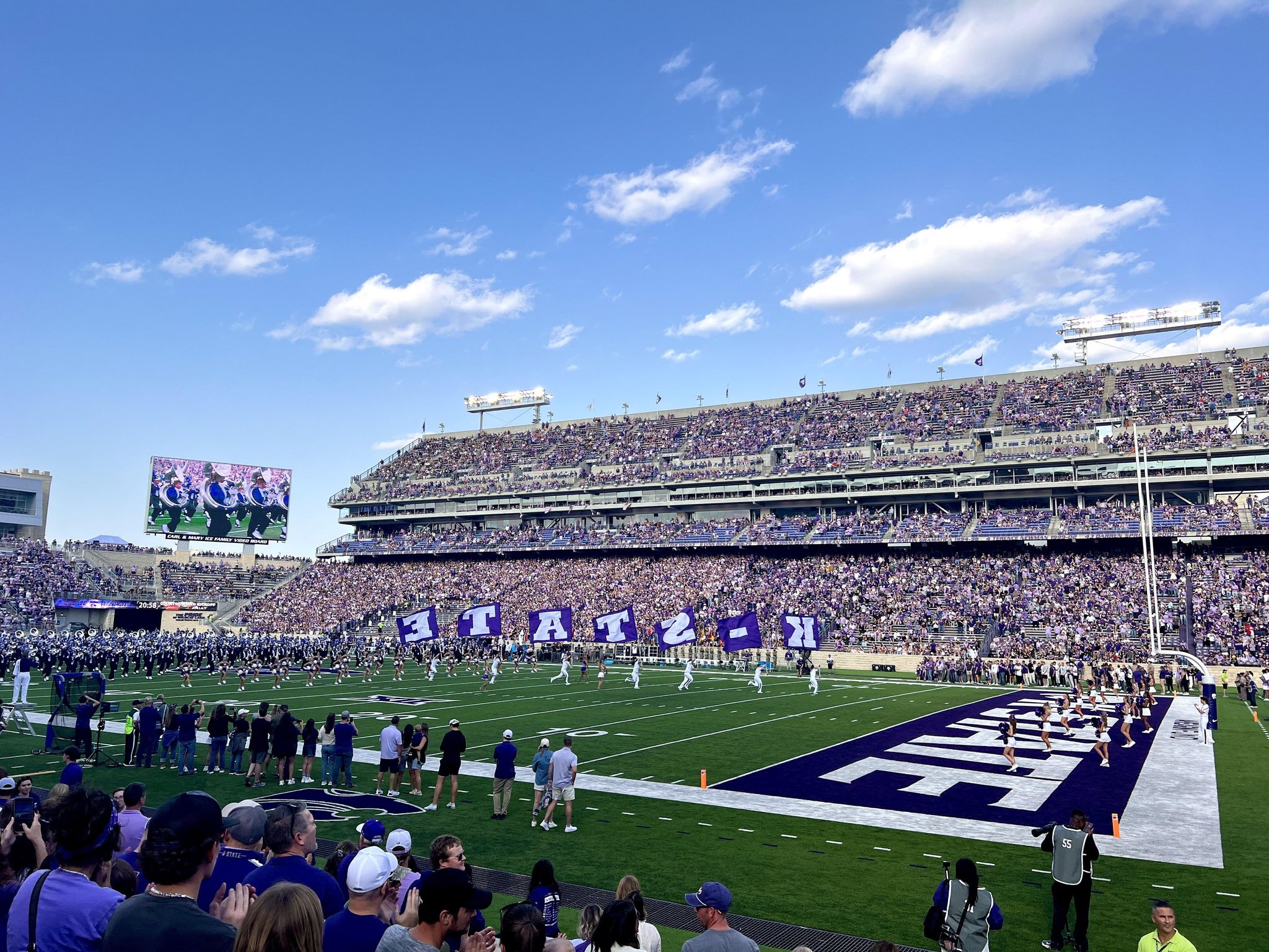Real Fan View taken from Section 9 at Bill Snyder Family Stadium by Sierra M