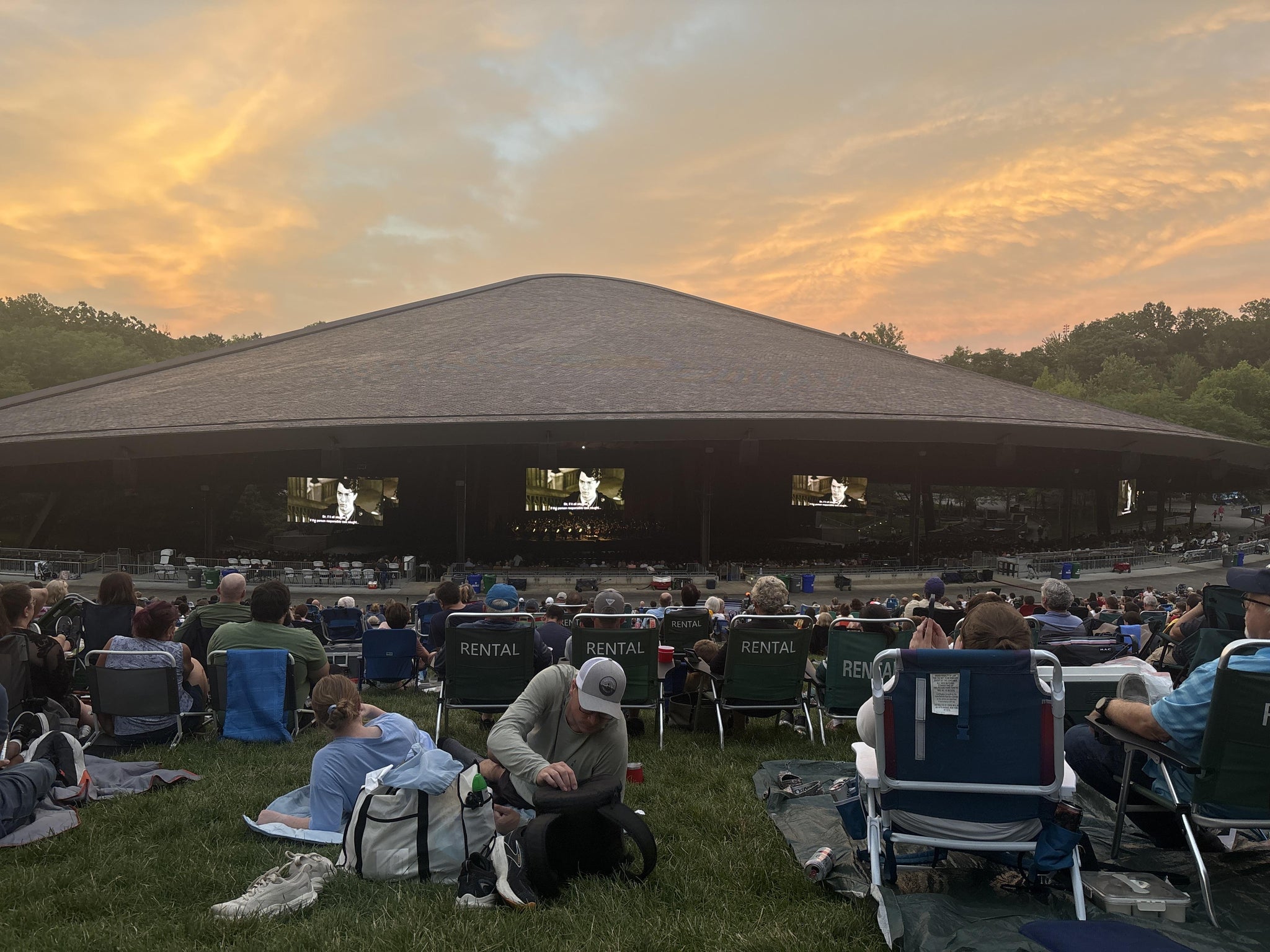 Real Fan View taken from GA Lawn at Blossom Music Center by Erin M