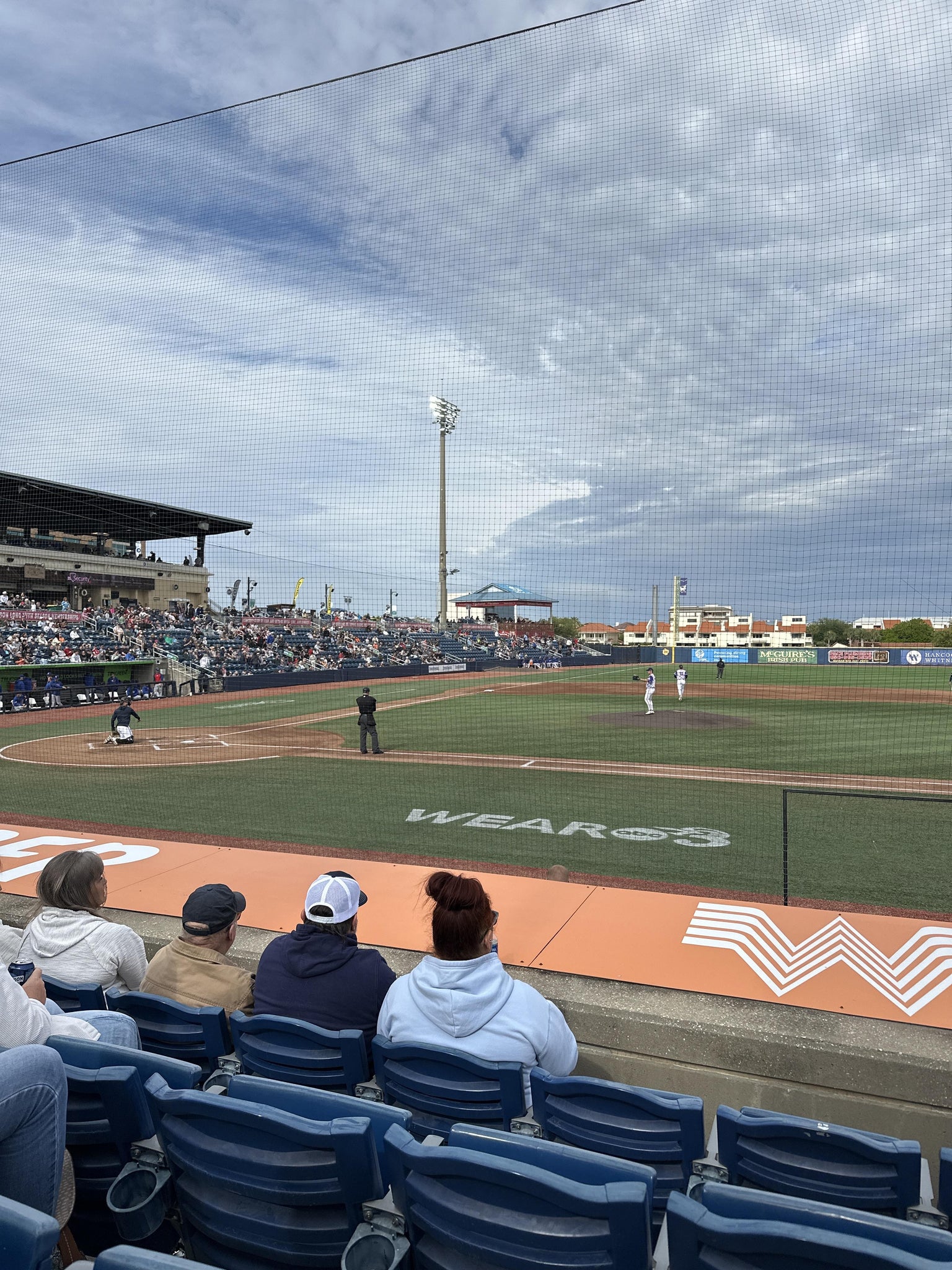 Real Fan View taken from Section 106 at Blue Wahoos Stadium by Grace T