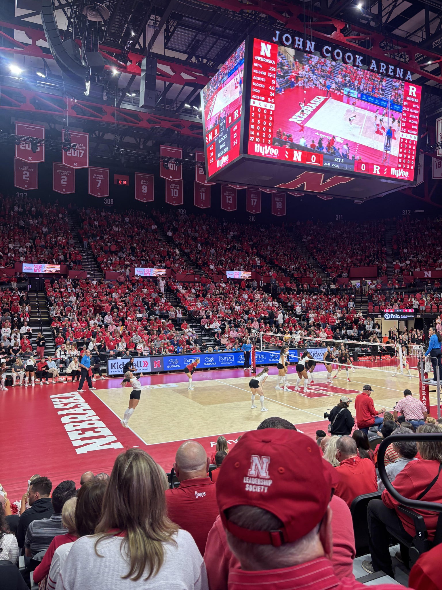 Real Fan View taken from Section 122 at Bob Devaney Sports Center by Morgan R