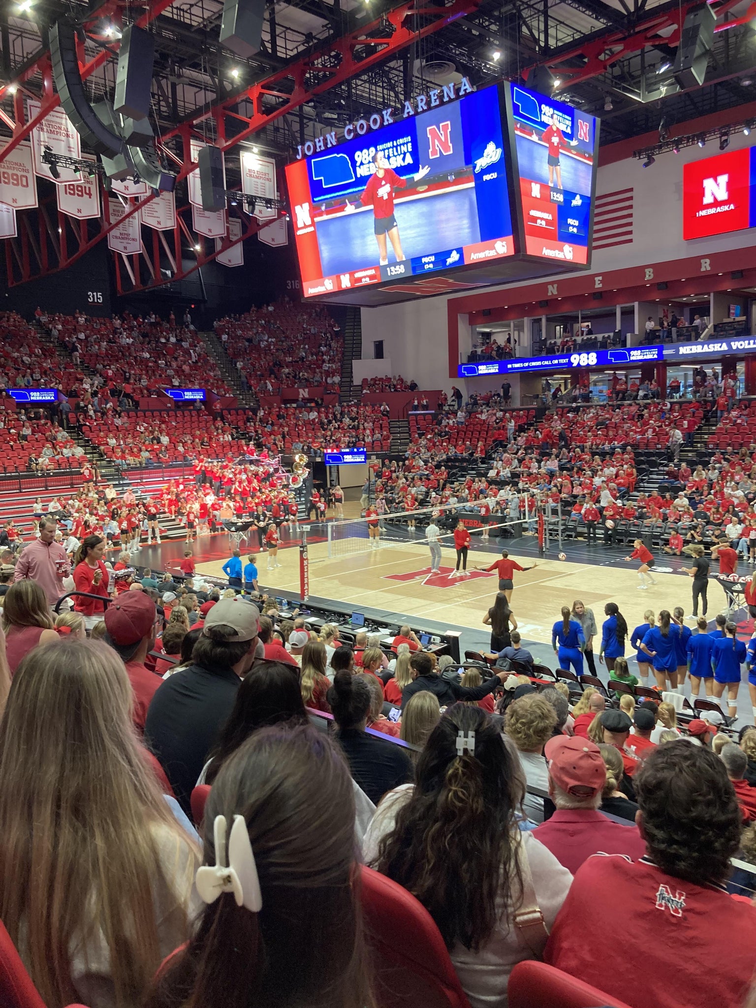Real Fan View taken from Section 206 at Bob Devaney Sports Center by Jordan K