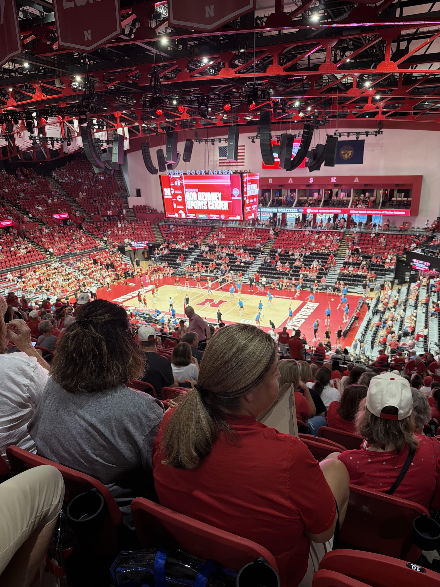 Real Fan View taken from Section 306 at Bob Devaney Sports Center by Boyd O