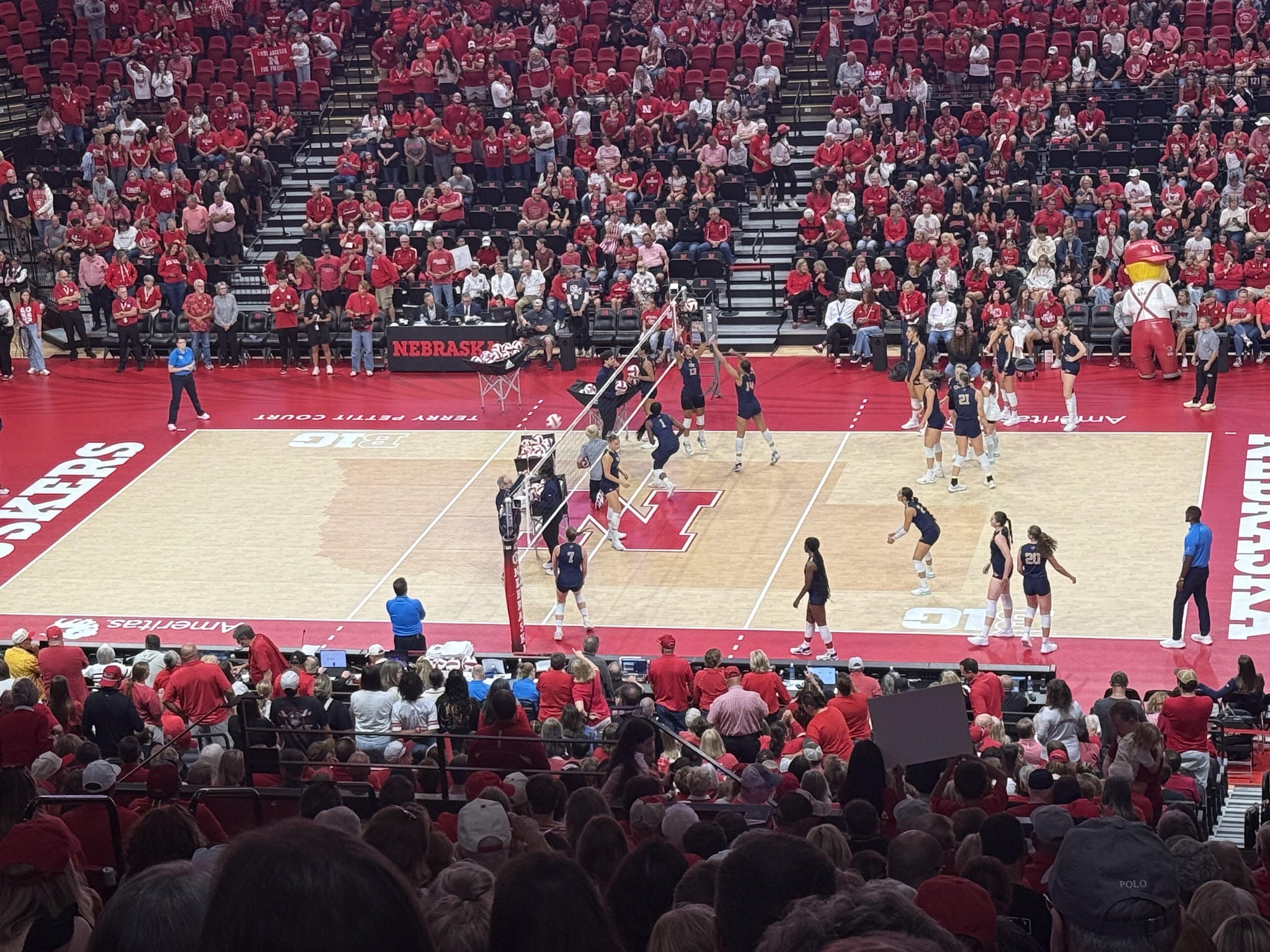 Real Fan View taken from Section 307 at Bob Devaney Sports Center by Jen W