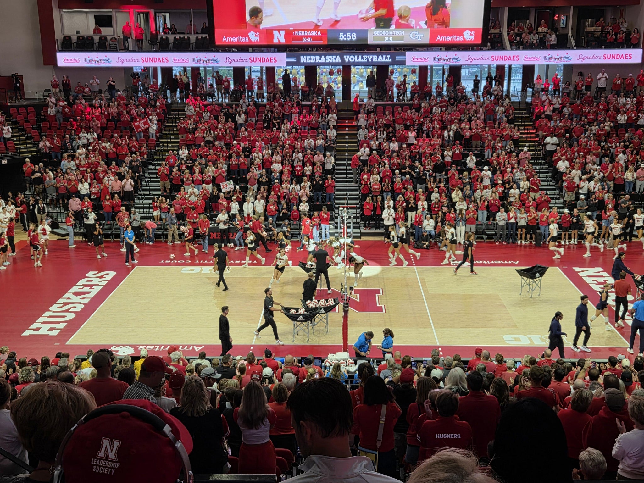 Real Fan View taken from Section 308 at Bob Devaney Sports Center by Dave W