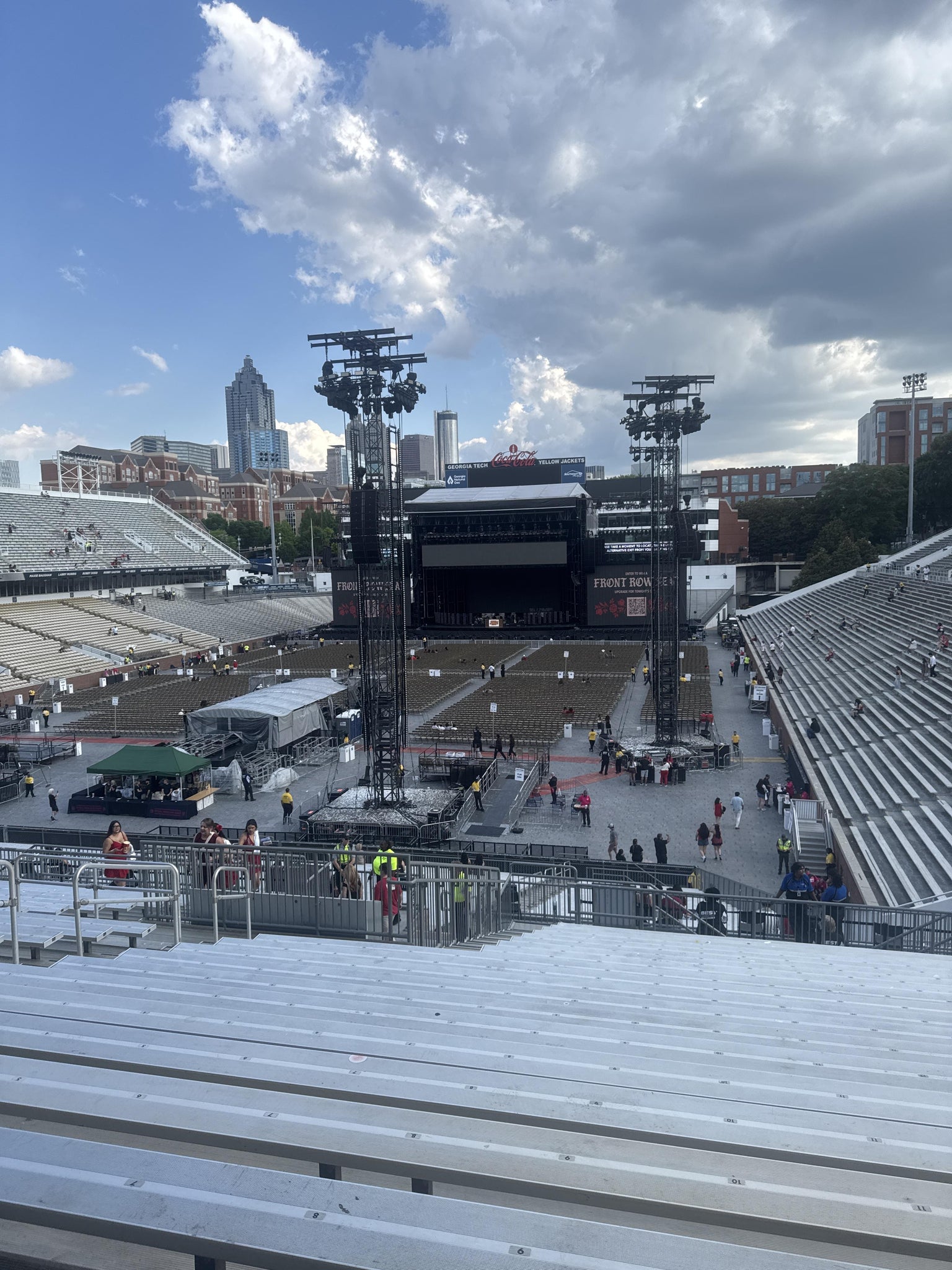 Real Fan View taken from 114 Upper at Bobby Dodd Stadium by Ashley D