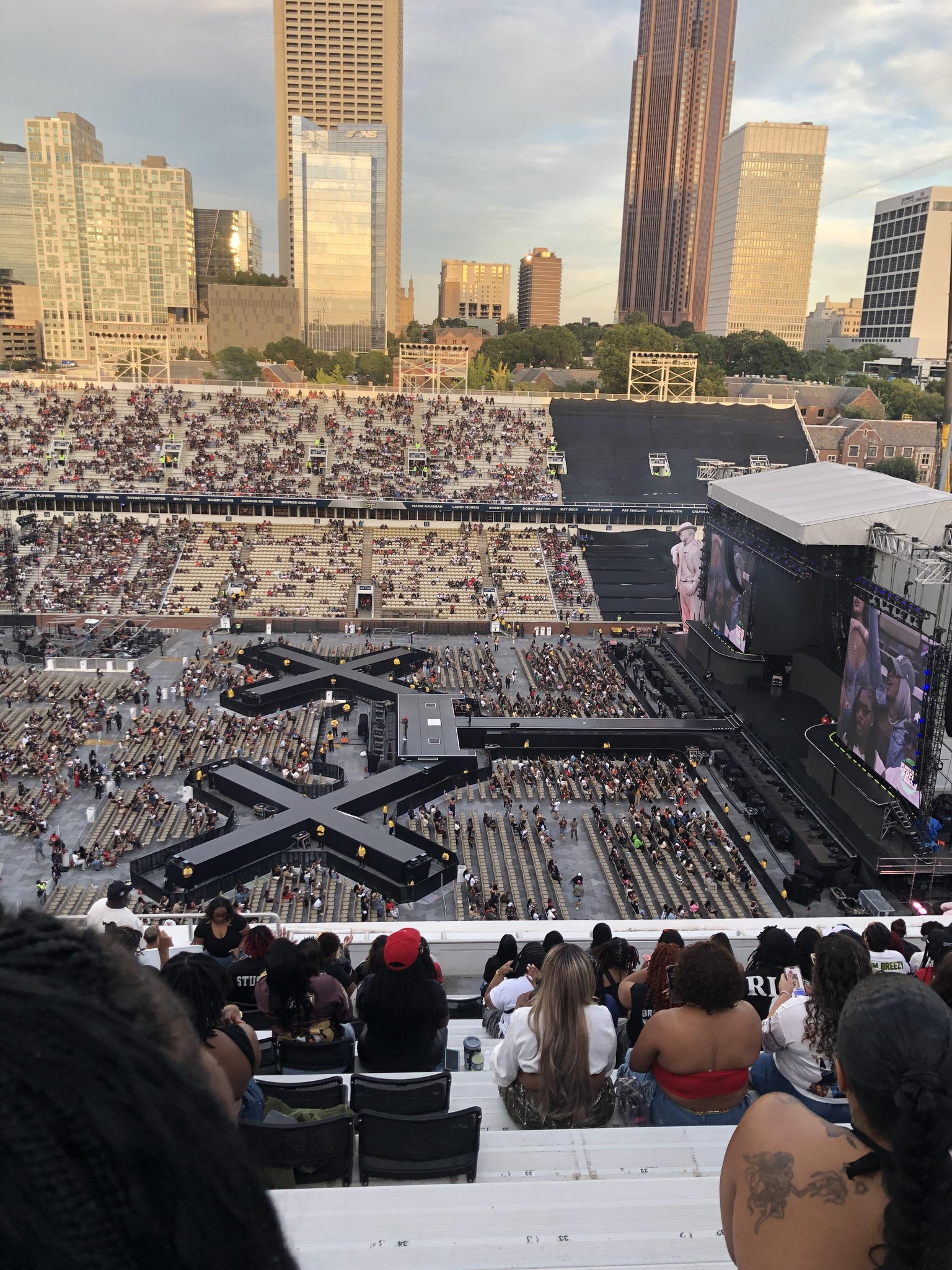 Real Fan View taken from 204 Upper at Bobby Dodd Stadium by Gwyndolyn B