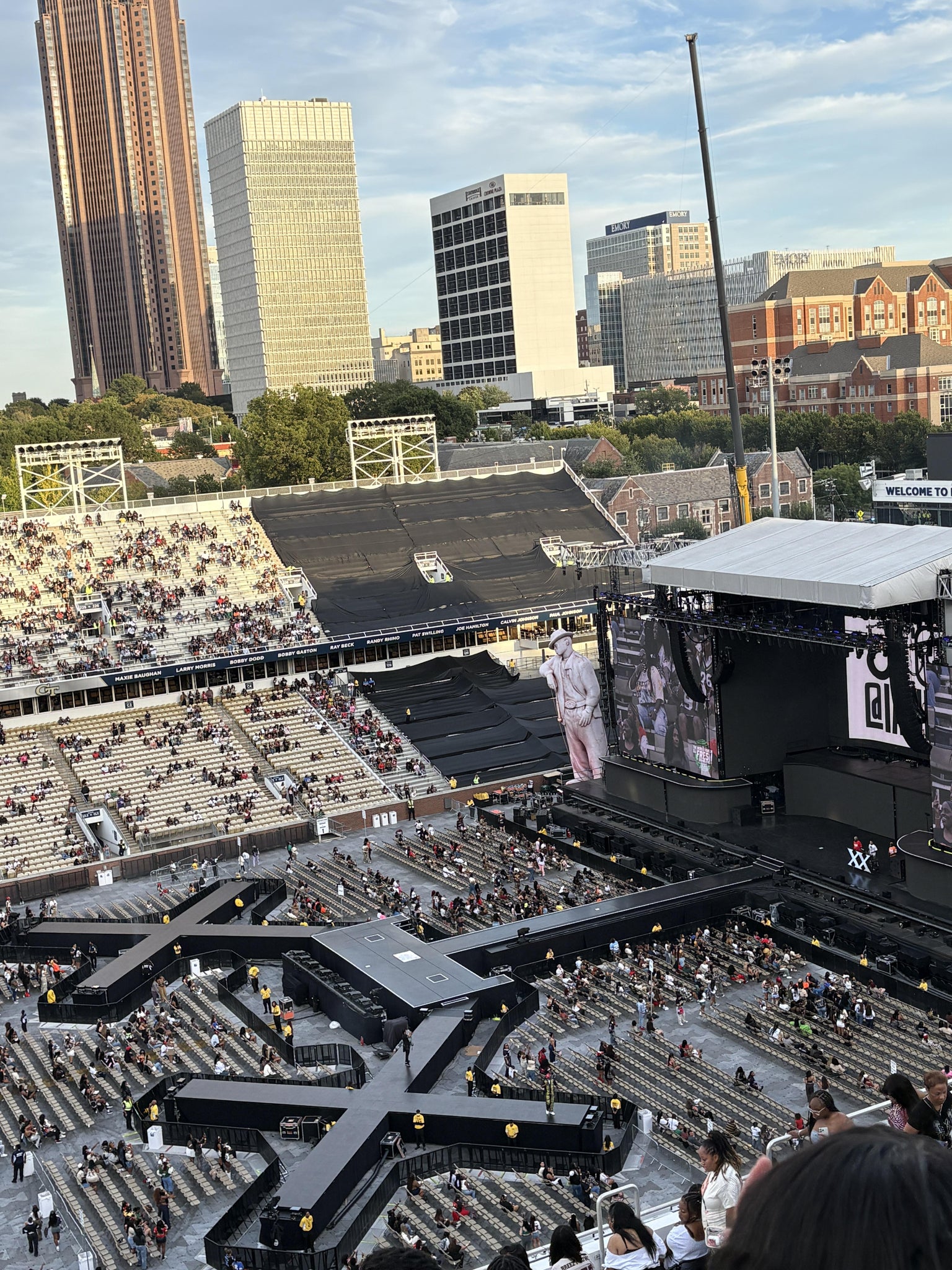Real Fan View taken from 205 Upper at Bobby Dodd Stadium by Venus B