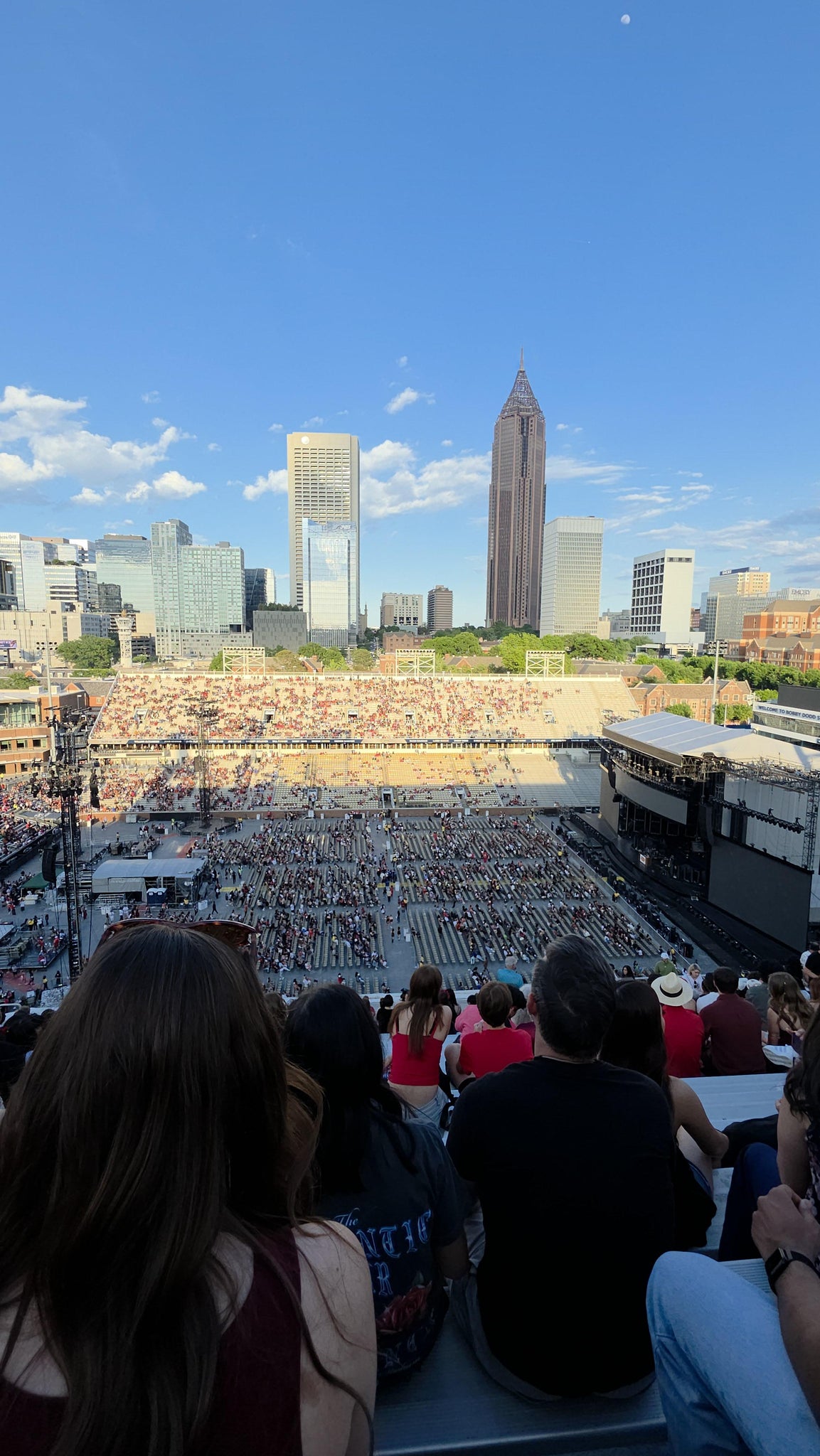 Real Fan View taken from 205 Upper at Bobby Dodd Stadium by Lejoyce W