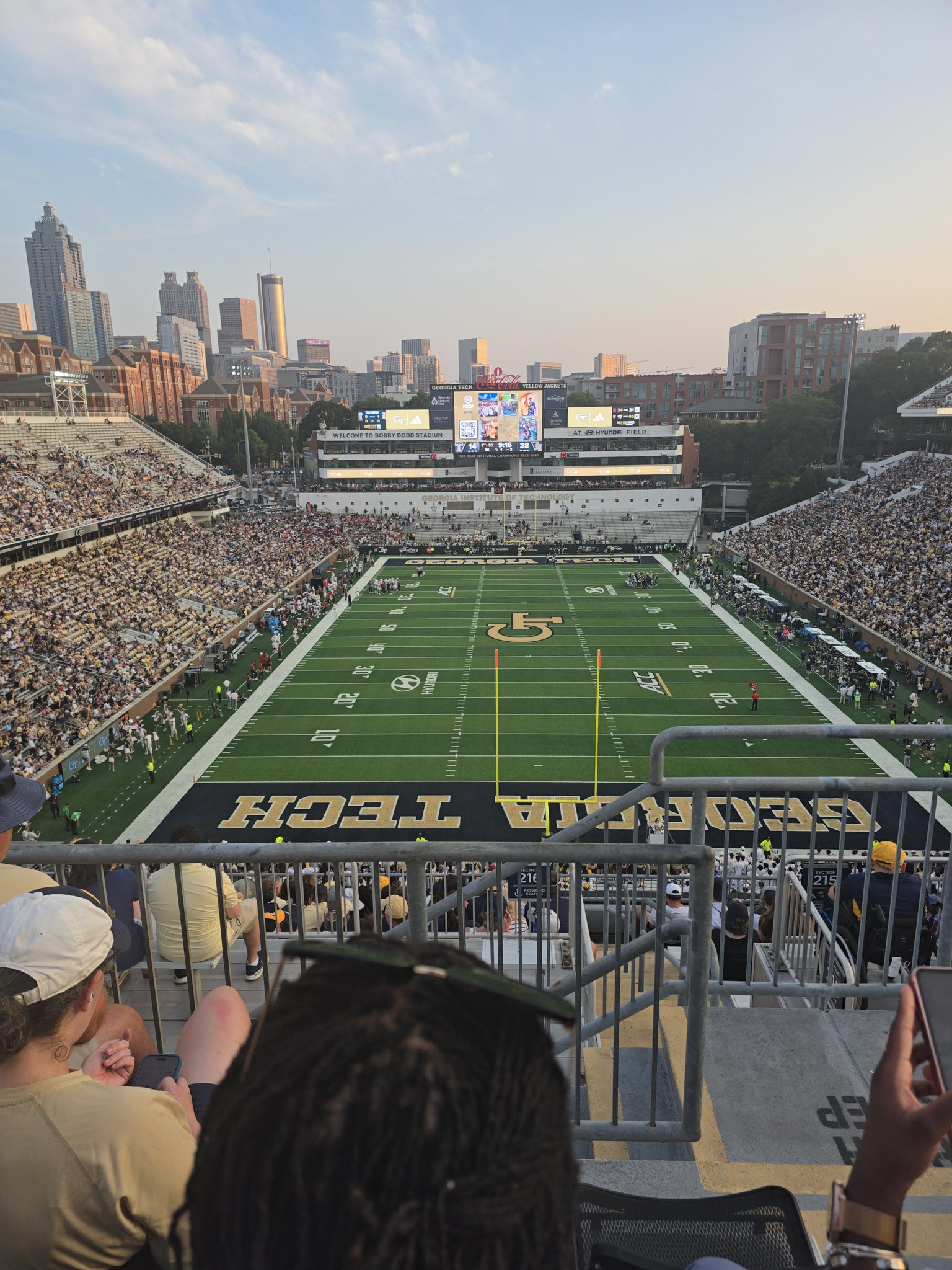 Real Fan View taken from Section 216 at Bobby Dodd Stadium by Jason A