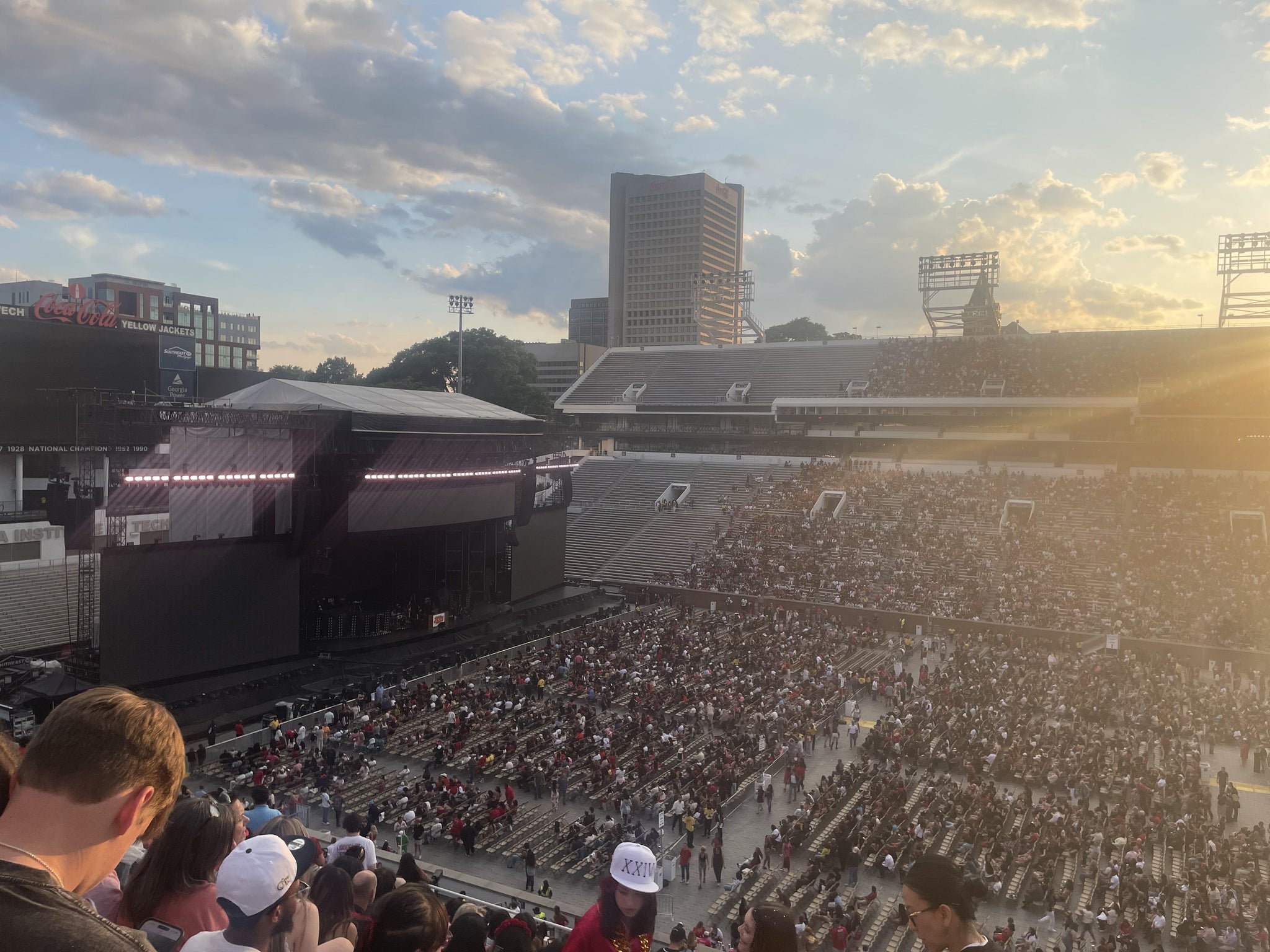 Real Fan View taken from 224 Upper at Bobby Dodd Stadium by Andruw L