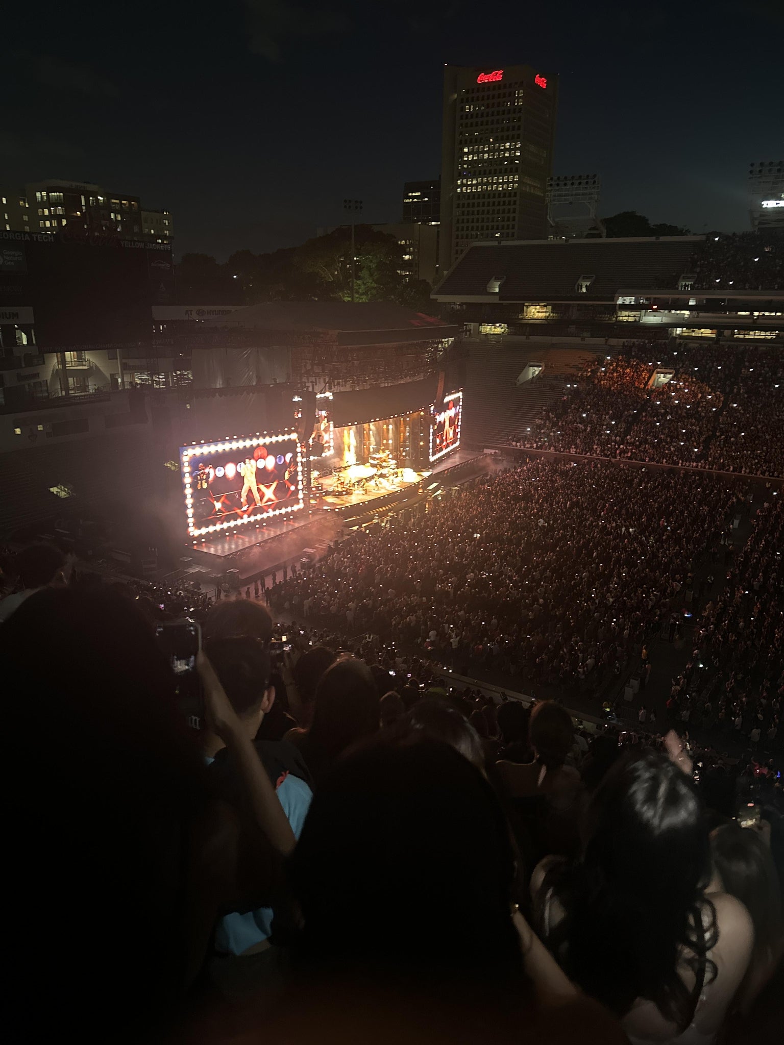Real Fan View taken from 224 Upper at Bobby Dodd Stadium by Anonymous User