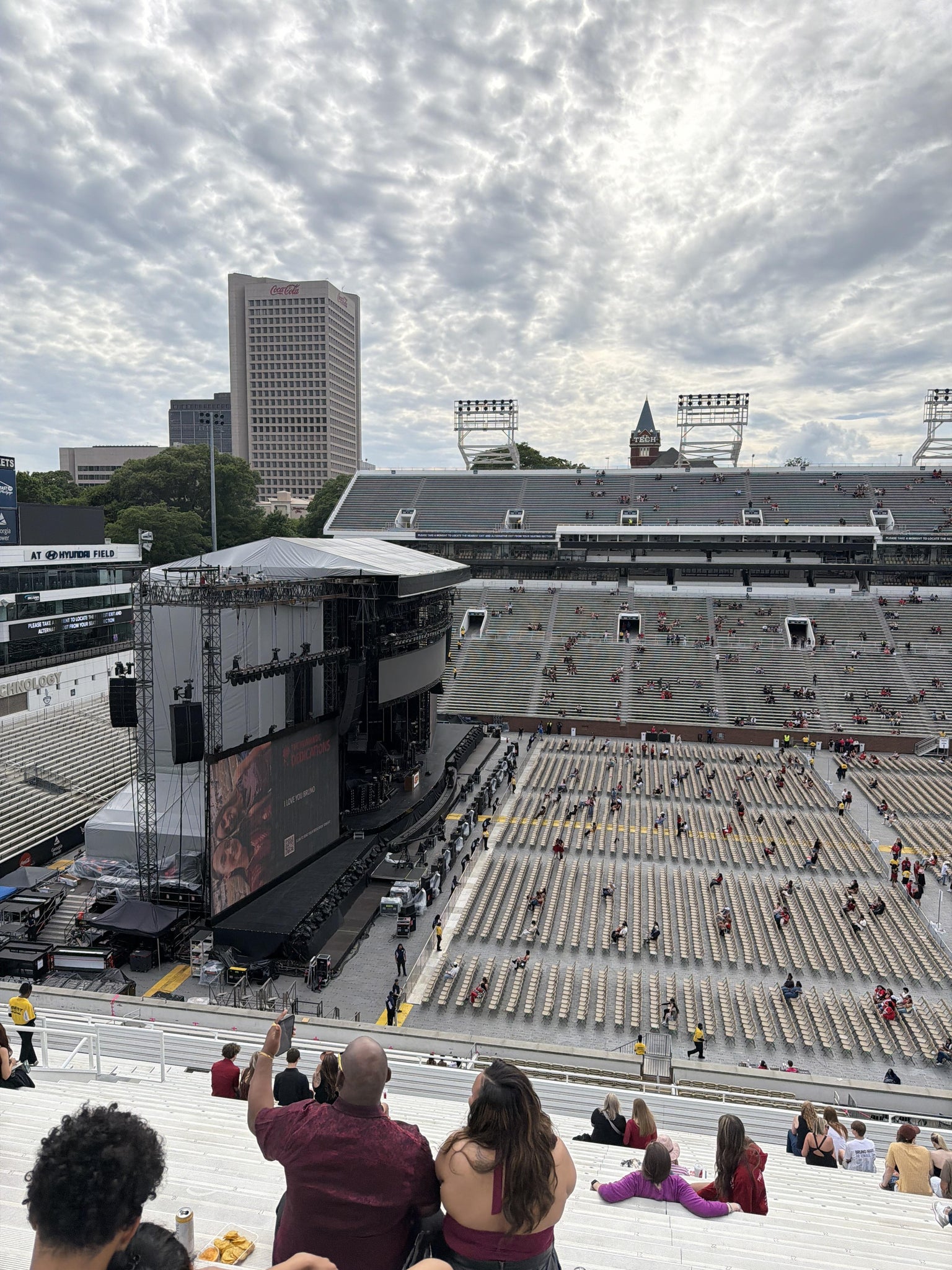 Real Fan View taken from 226 Upper at Bobby Dodd Stadium by Junior C