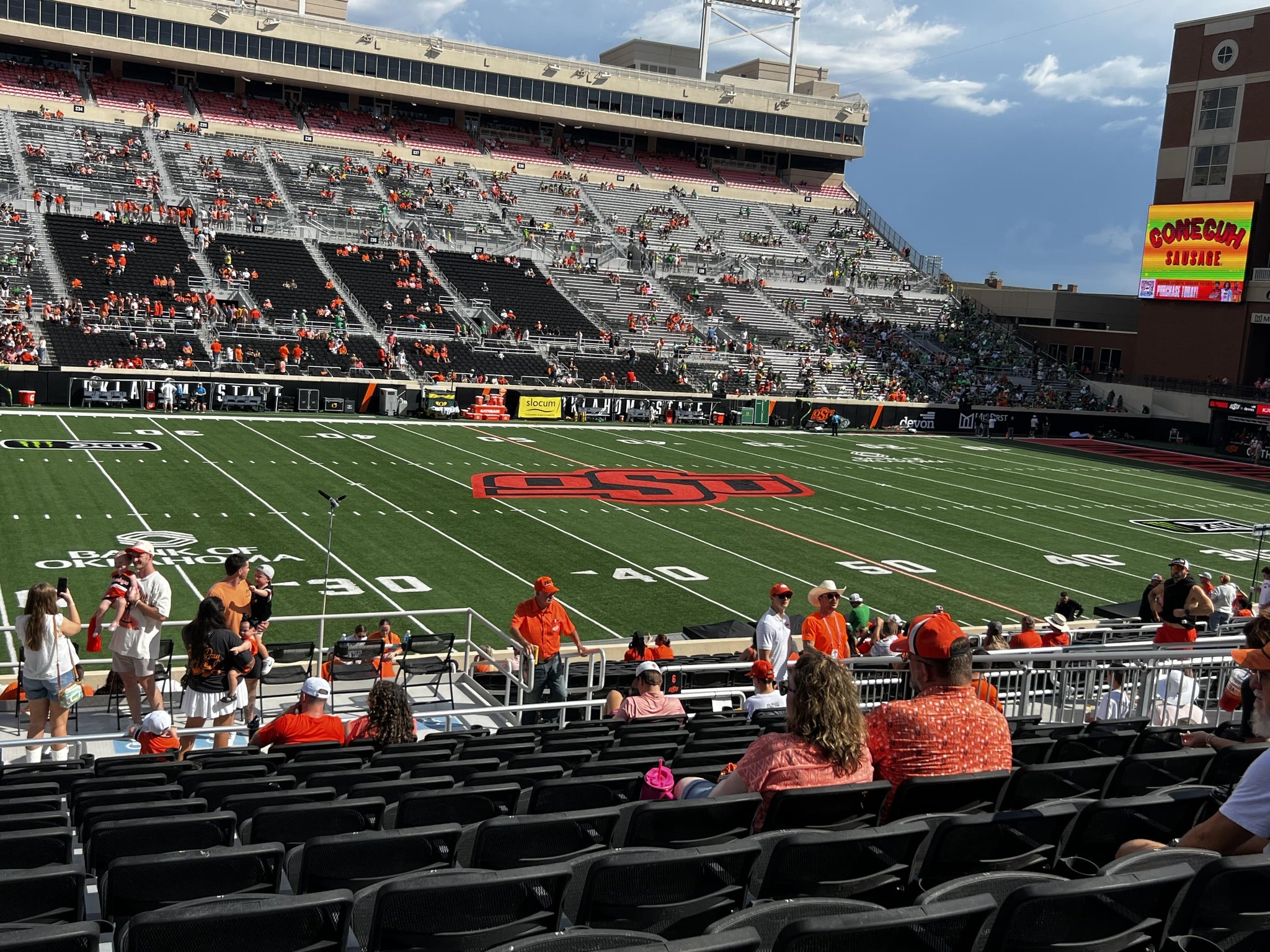 Real Fan View taken from Section 109 at Boone Pickens Stadium by Kalen G