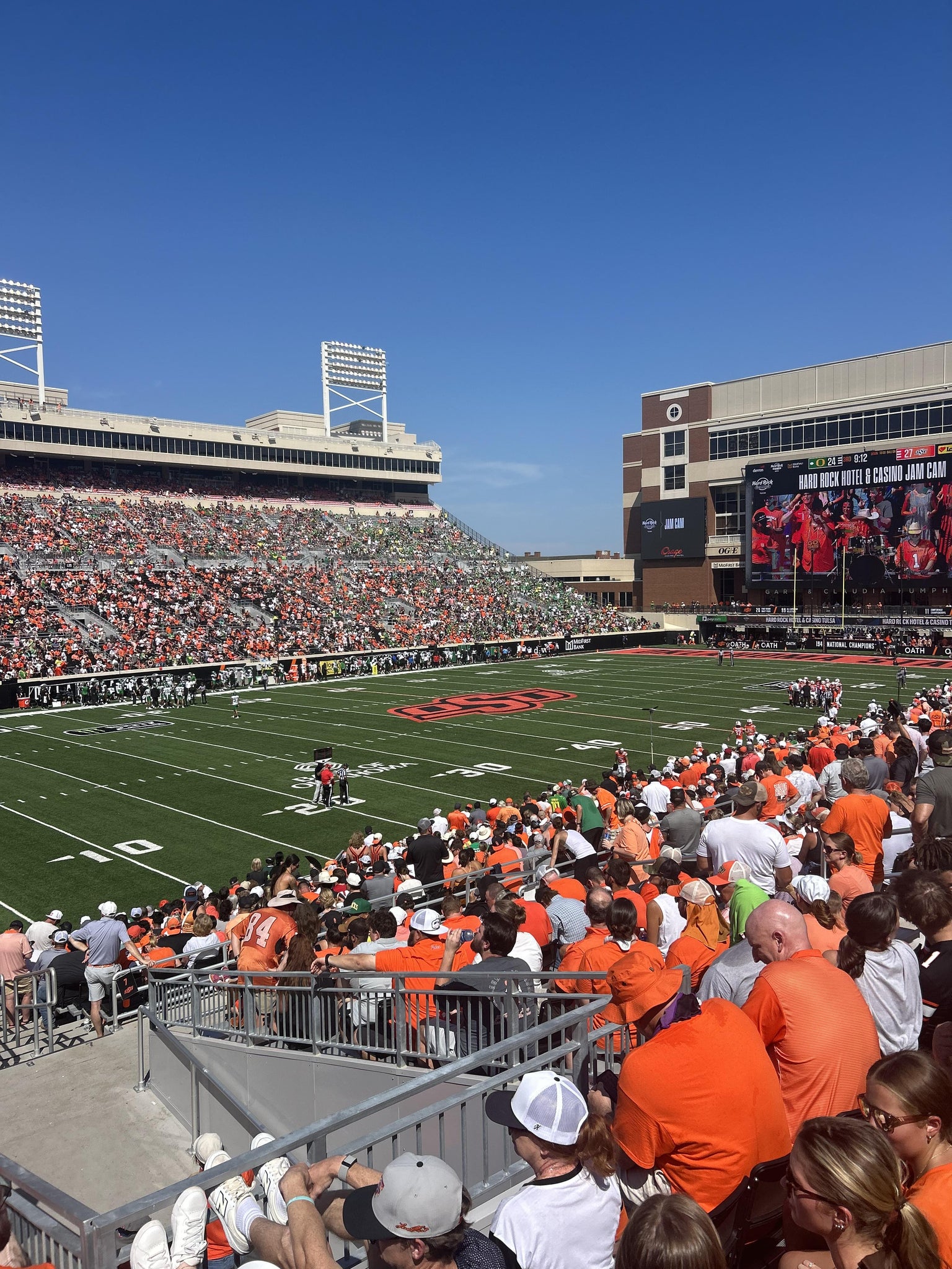 Real Fan View taken from Section 111 at Boone Pickens Stadium by Anonymous User