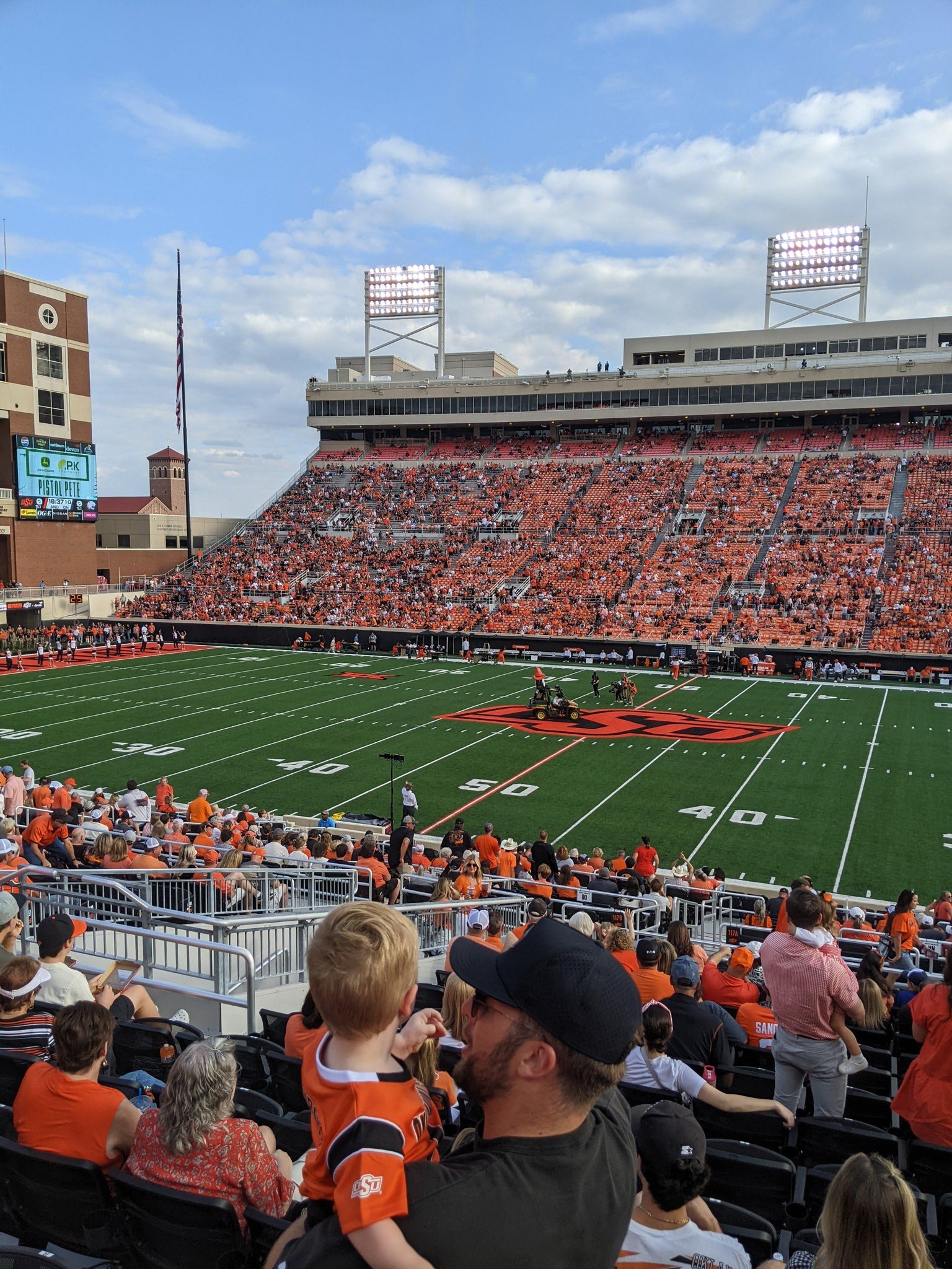 Real Fan View taken from Section 134 at Boone Pickens Stadium by Kristen O