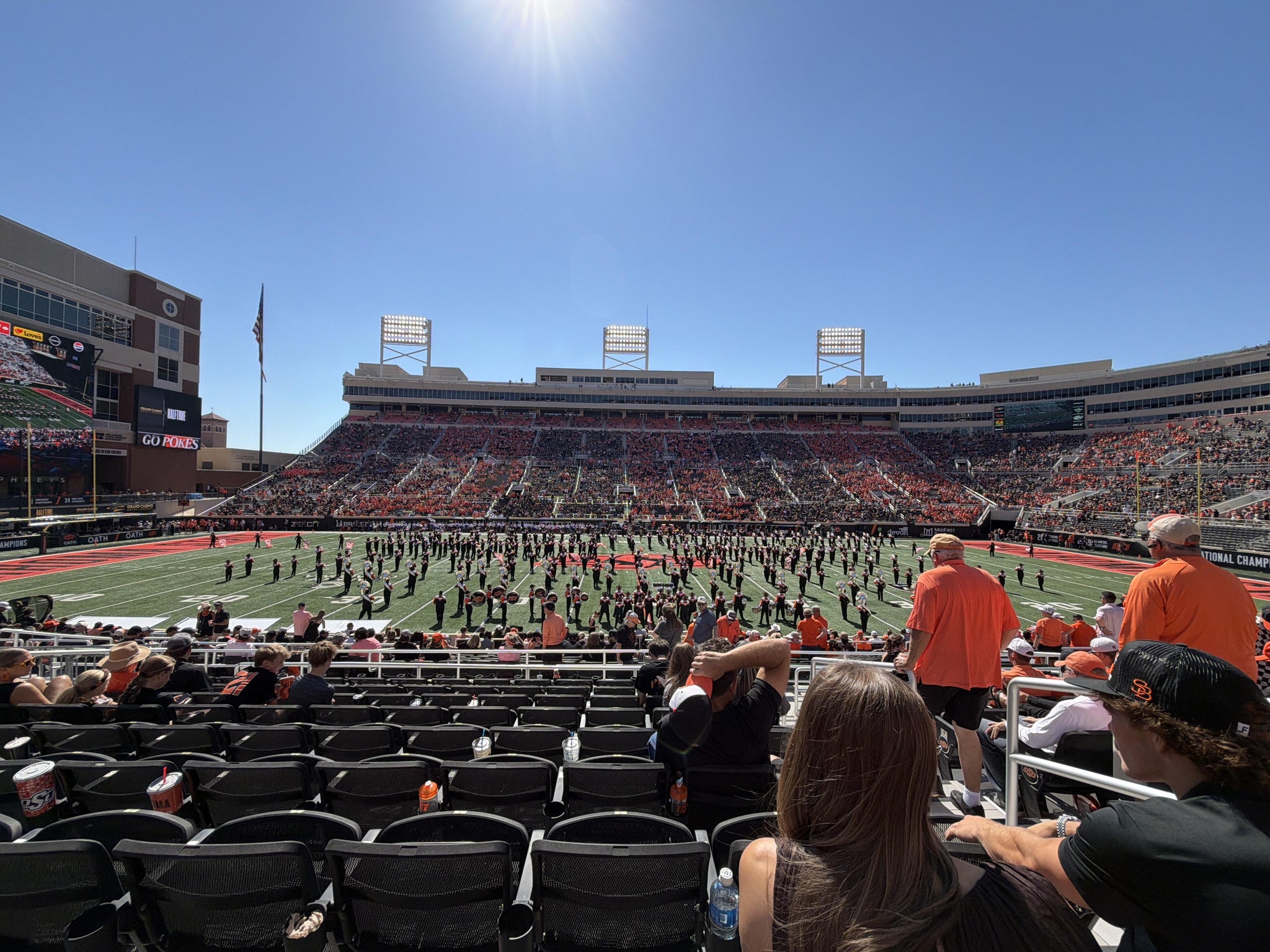 Real Fan View taken from Section 136 at Boone Pickens Stadium by Blake R