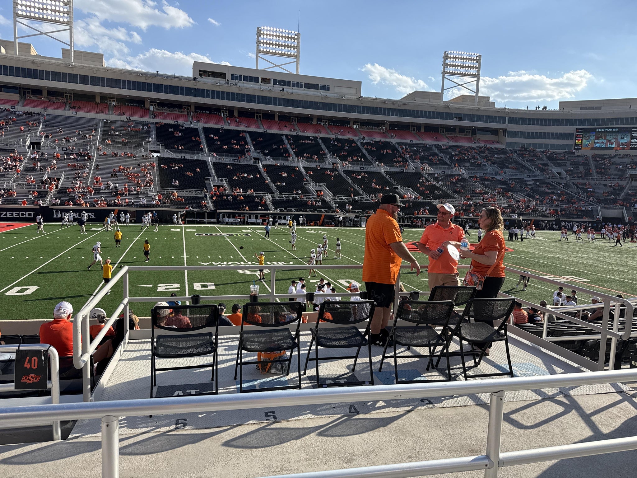 Real Fan View taken from Section 138 at Boone Pickens Stadium by David A
