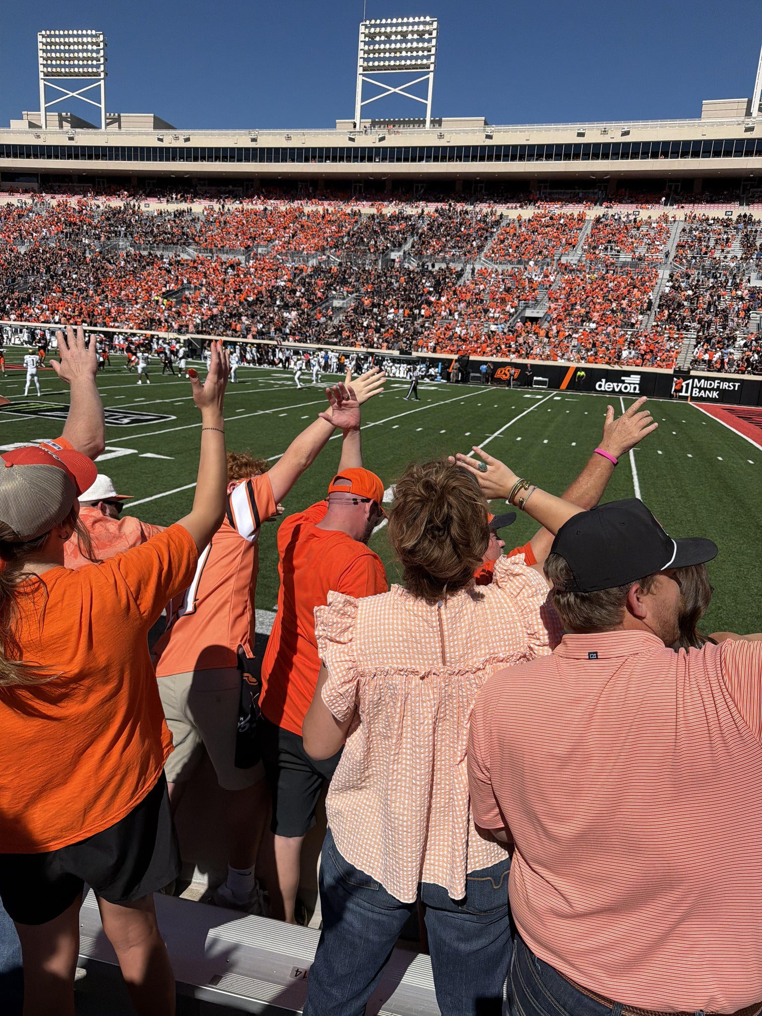 Real Fan View taken from Section 2 at Boone Pickens Stadium by Sean M