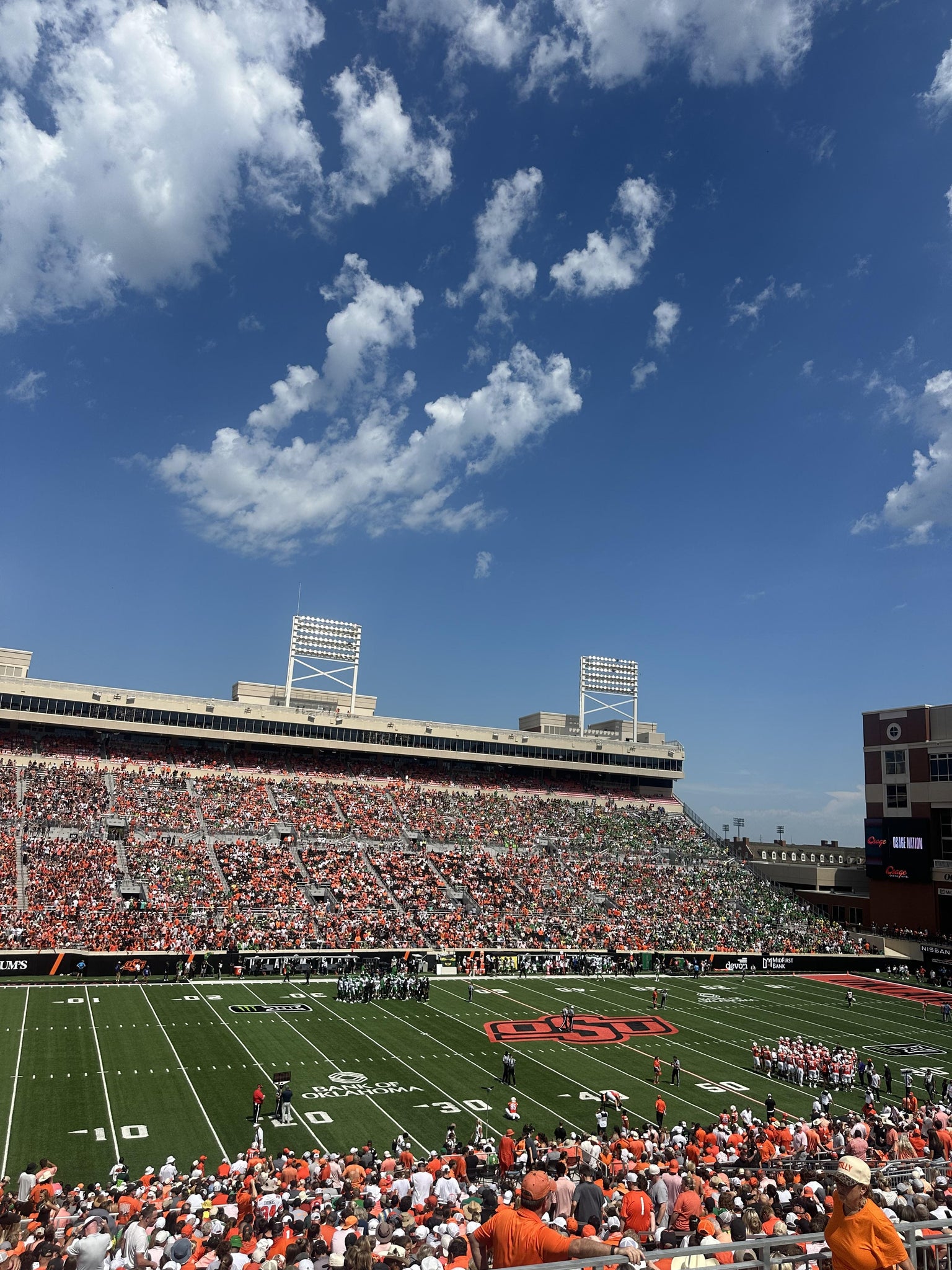 Real Fan View taken from Section 210 at Boone Pickens Stadium by Nic F