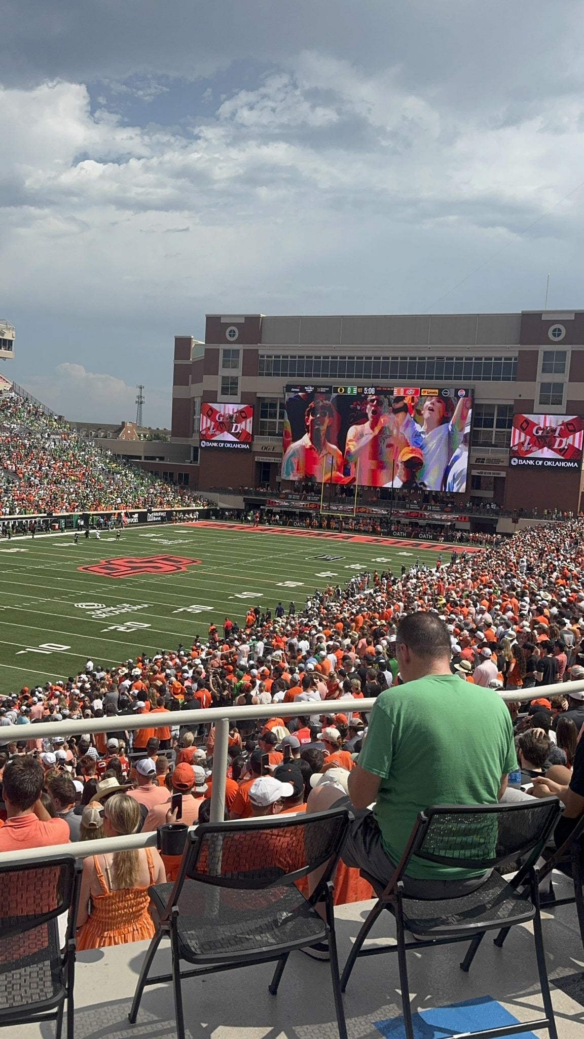 Real Fan View taken from Section 215 at Boone Pickens Stadium by Jeffrey W