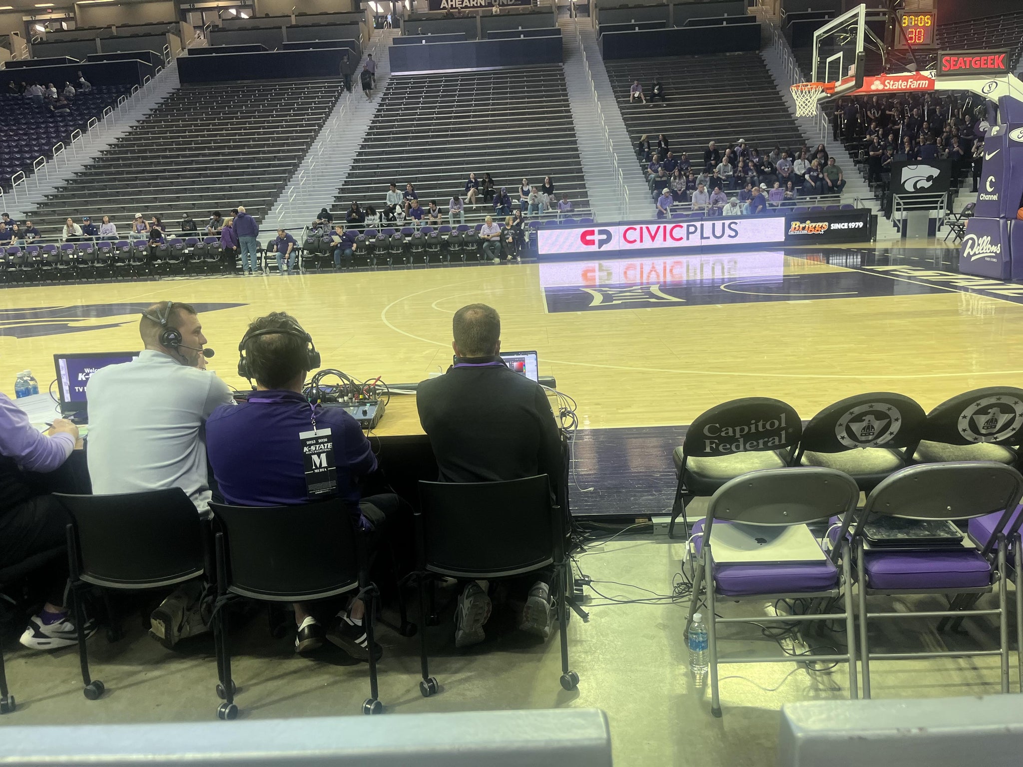 Real Fan View taken from Section 5 at Bramlage Coliseum by Aubree L