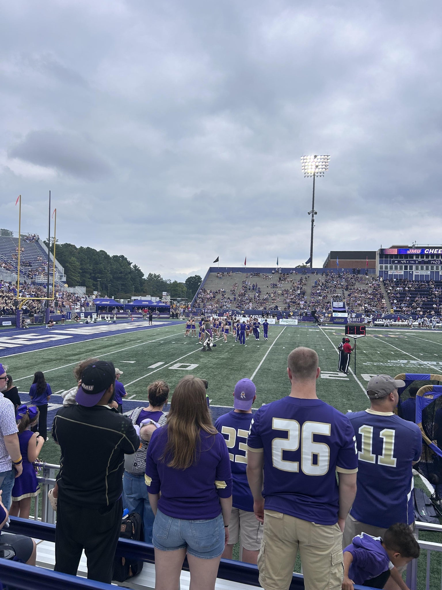 Real Fan View taken from Section 109 at Bridgeforth Stadium by Jennifer D