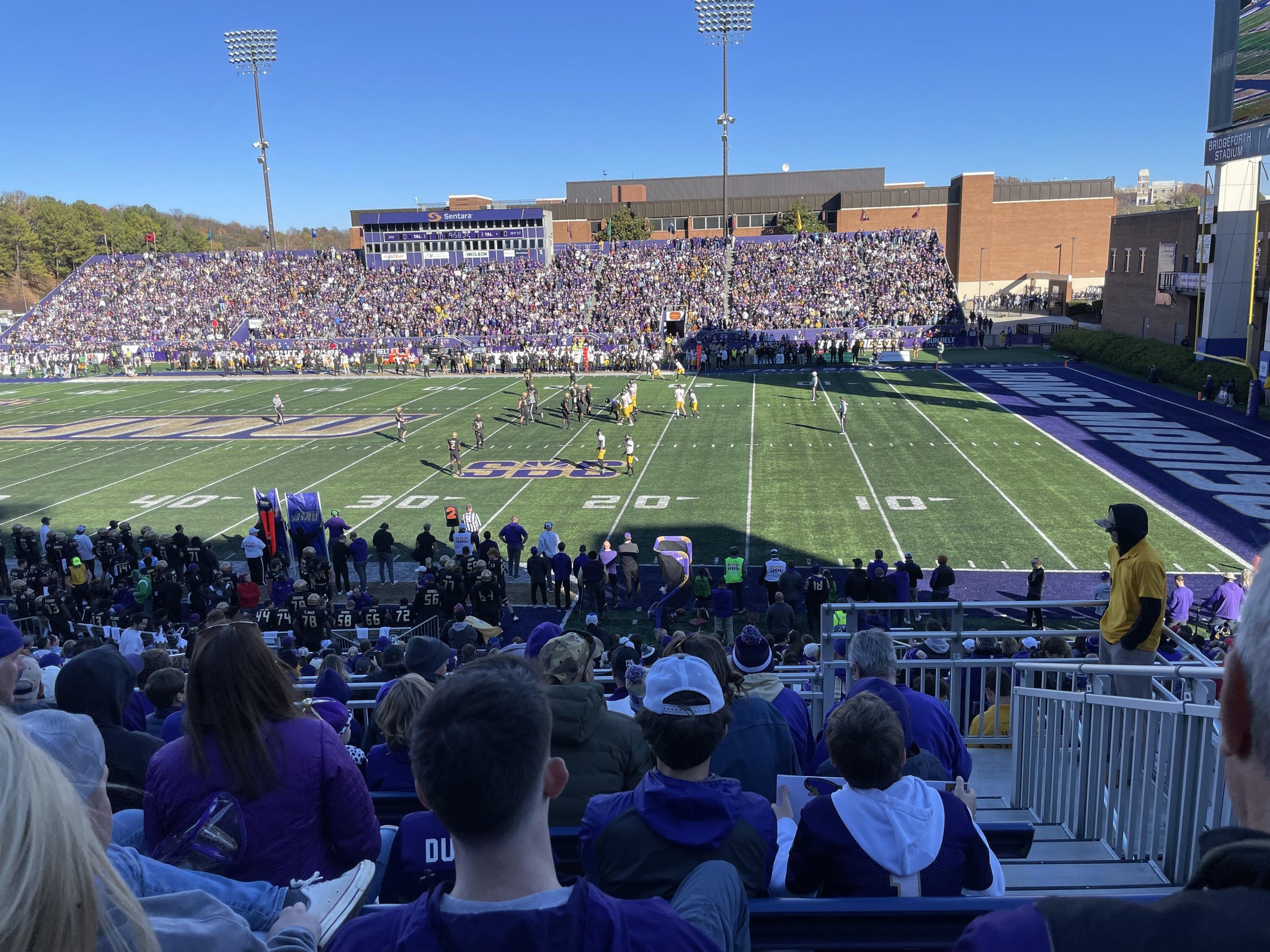 Real Fan View taken from Section 203 at Bridgeforth Stadium by Matthew B