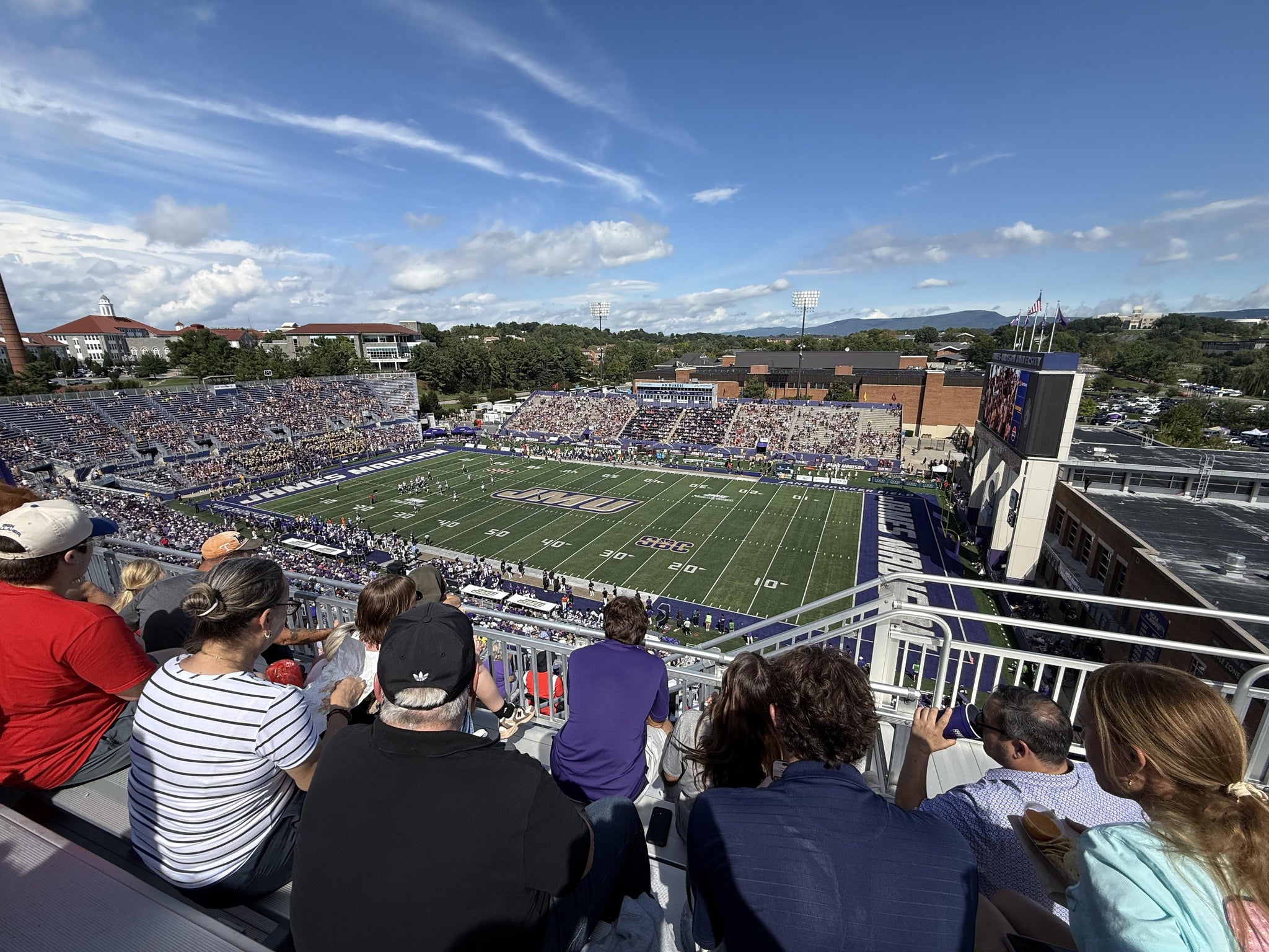 Real Fan View taken from Section 403 at Bridgeforth Stadium by Marshall M