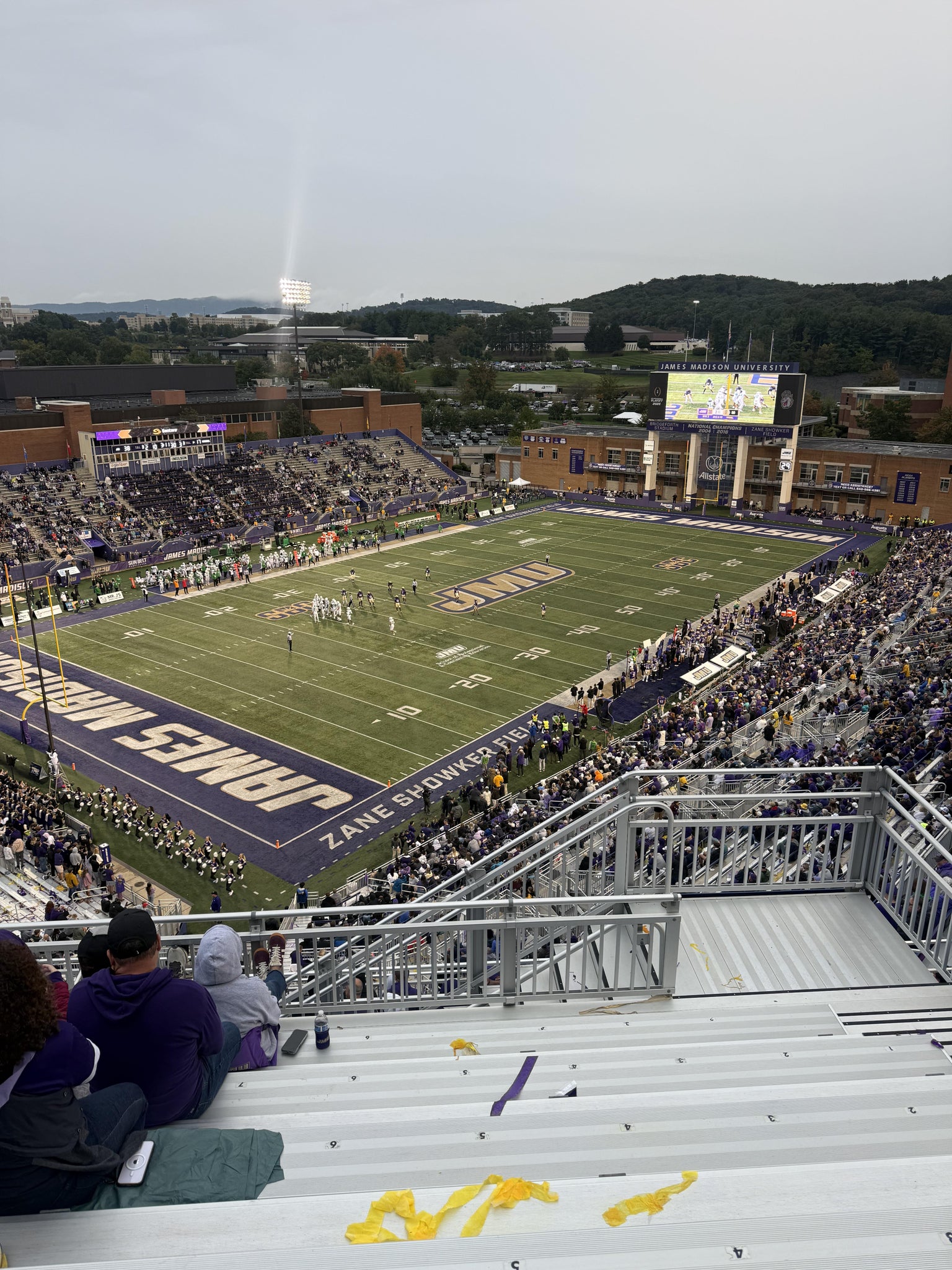 Real Fan View taken from Section 414 at Bridgeforth Stadium by Margaret C