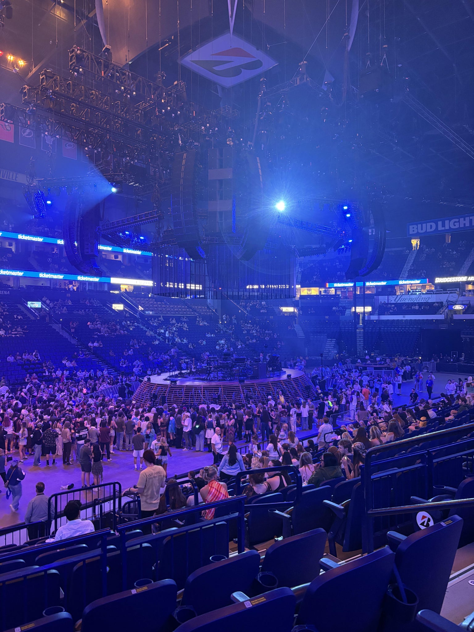 Real Fan View taken from Section 103 at Bridgestone Arena by Abby J