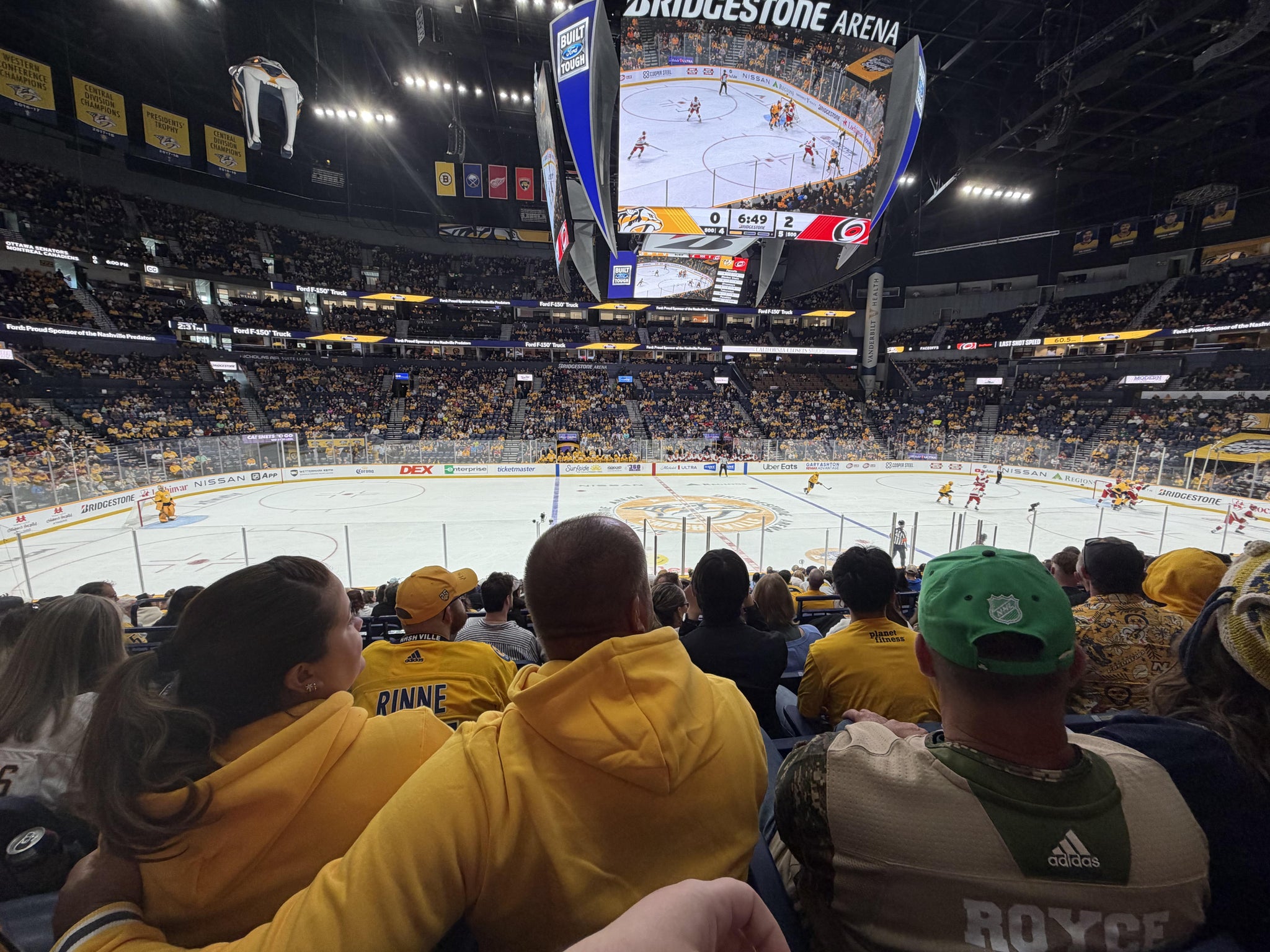 Real Fan View taken from Section 105 at Bridgestone Arena by Lacey H