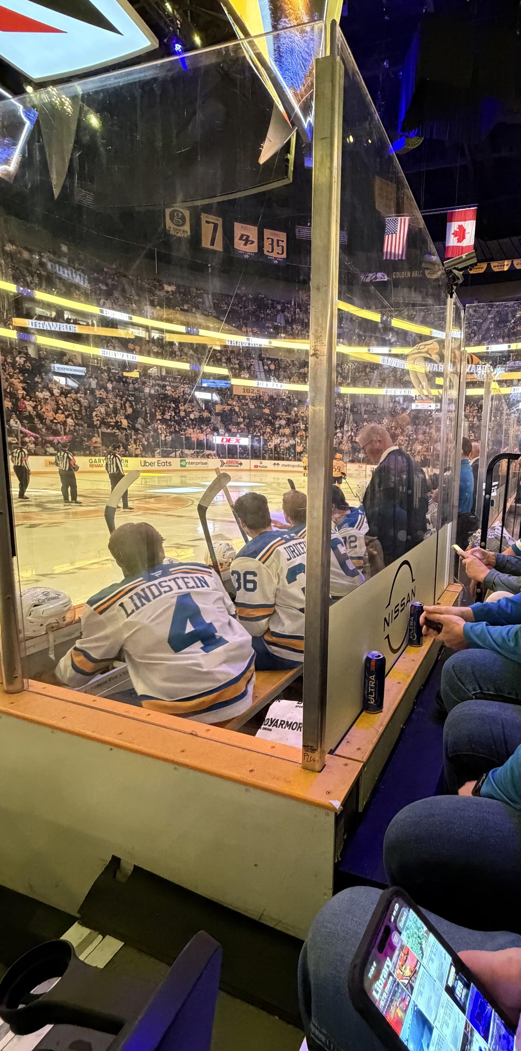 Real Fan View taken from Section 115 at Bridgestone Arena by Christy S