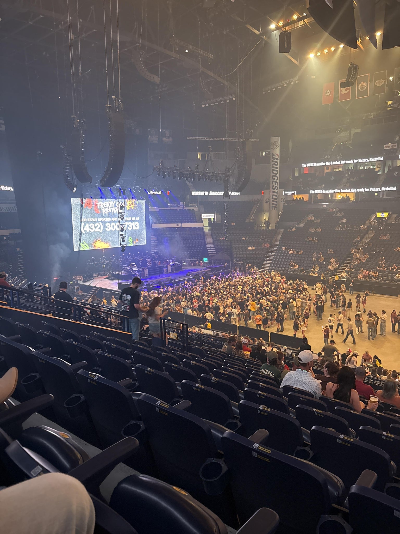 Real Fan View taken from Section 116 at Bridgestone Arena by Jarrett L
