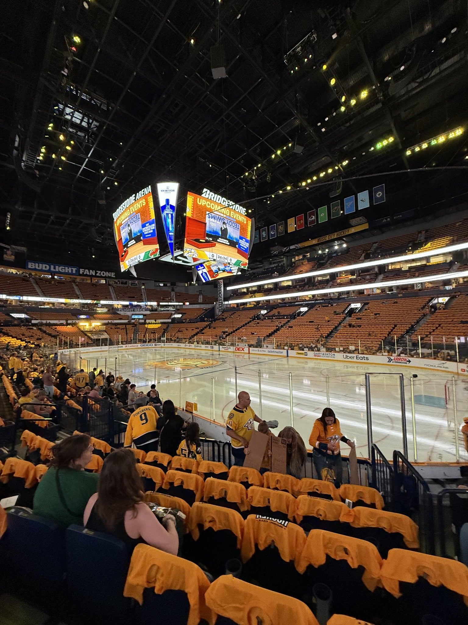 Real Fan View taken from Section 118 at Bridgestone Arena by Becca H