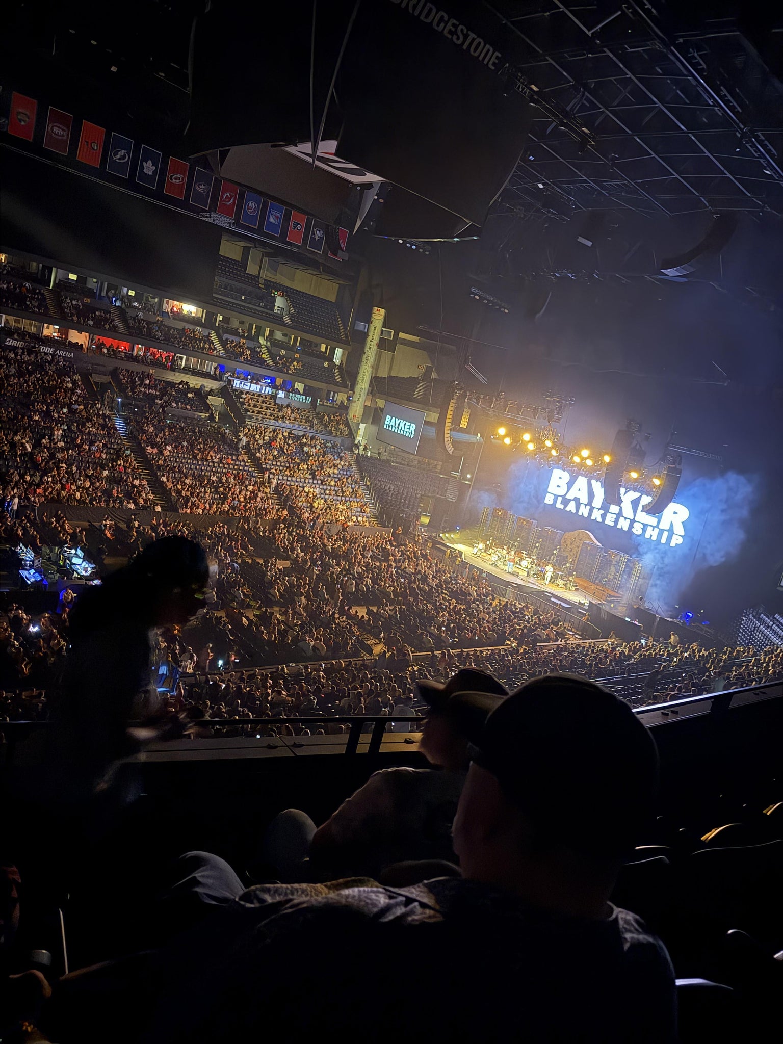 Real Fan View taken from Section 305 at Bridgestone Arena by Felipe G